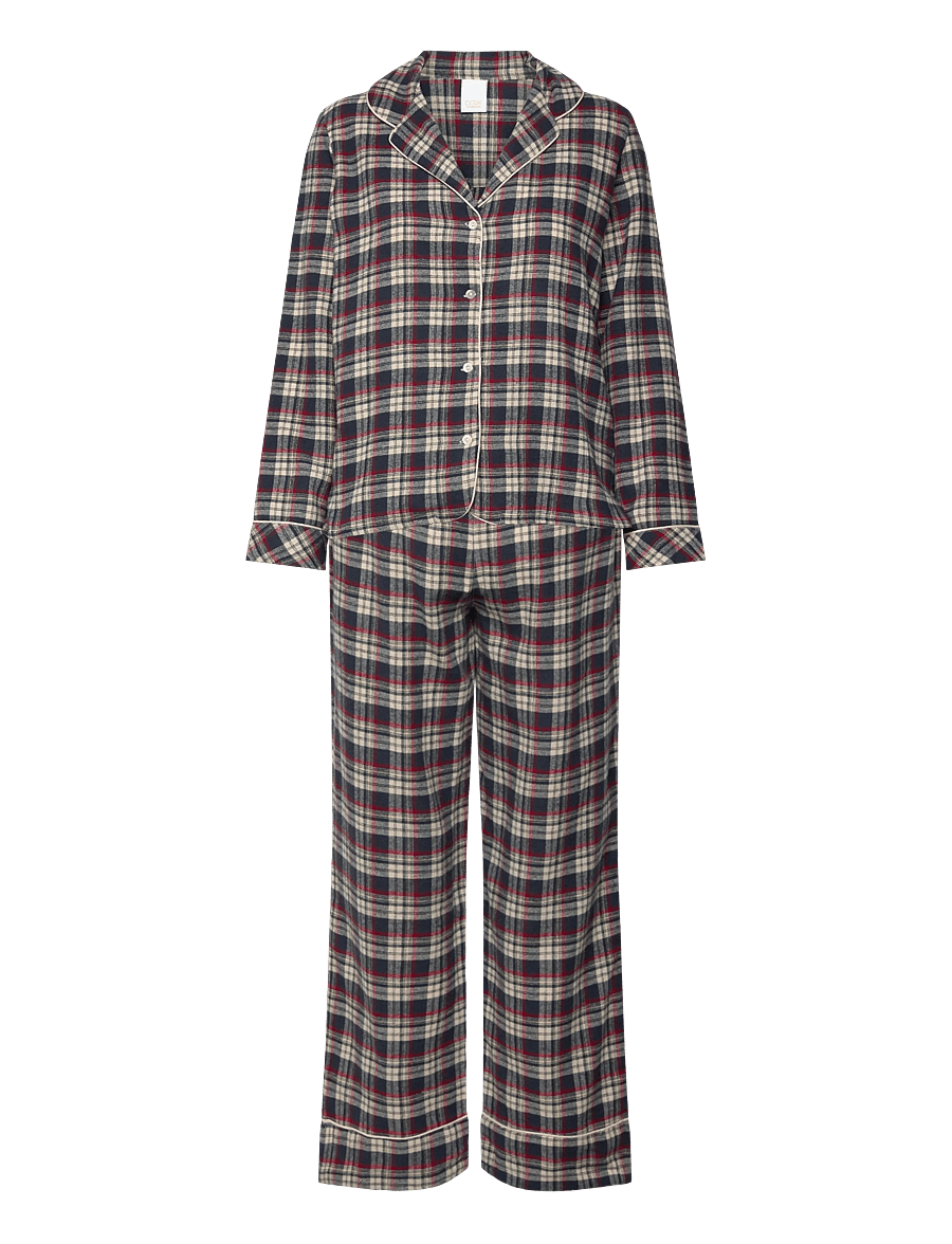 CCDK Copenhagen - Christmas Y/D Check Set - pyjamas - parisian night - 1