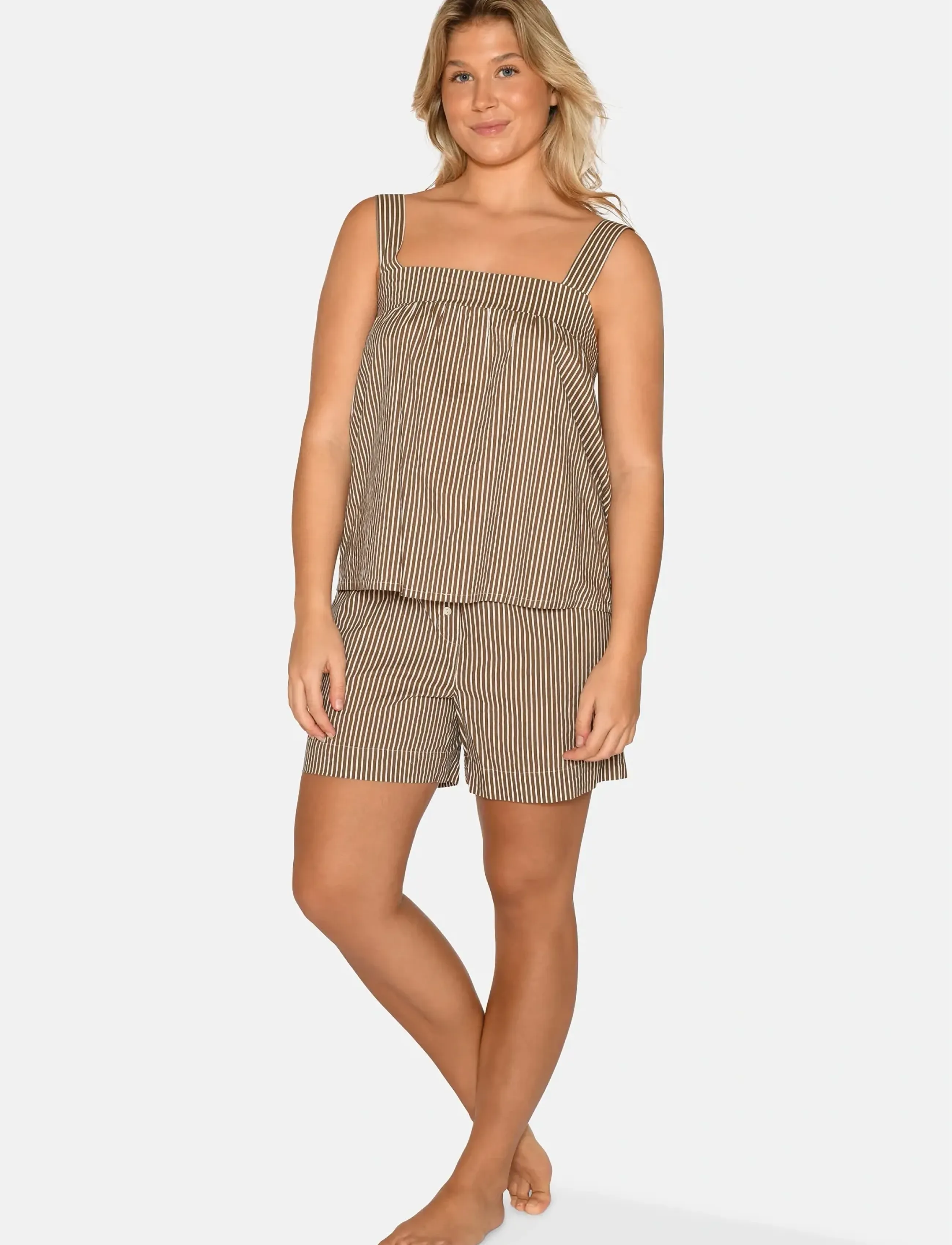 CCDK Copenhagen Sandy Top - Hauts sans manches - CHOCOLATE CHIP AOP / brown