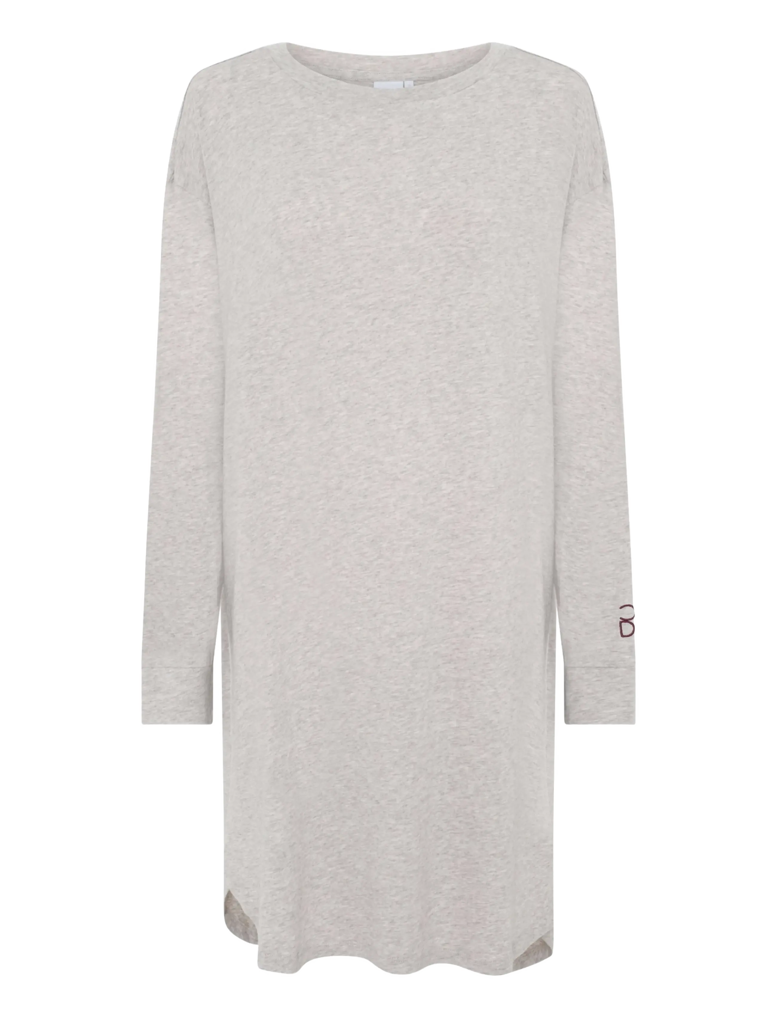 CCDK Copenhagen Susse longsleeved Dress - Nightdresses - CEMENT MELANGE / grey