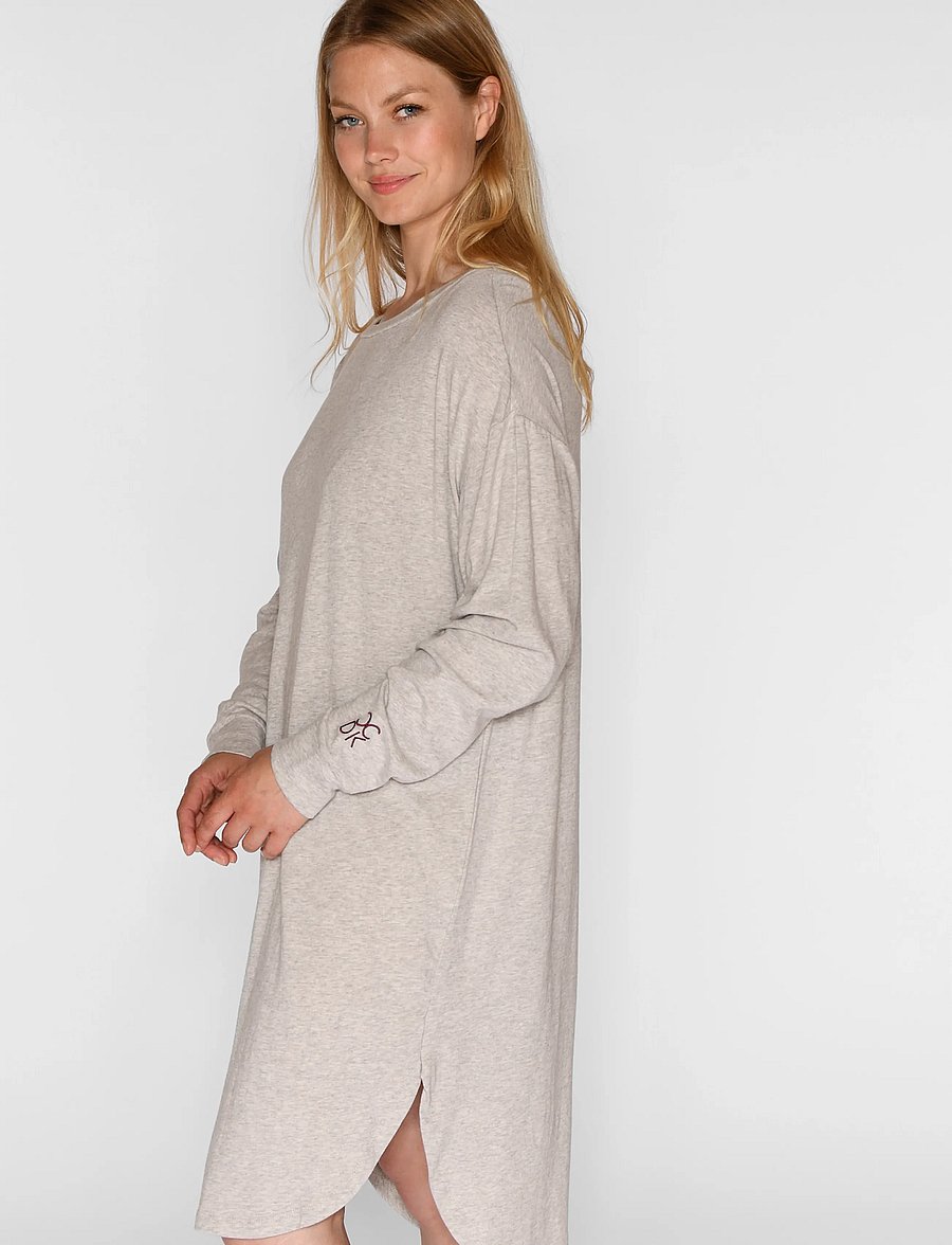 CCDK Copenhagen - Susse longsleeved Dress - nattlinnen - cement melange - 4