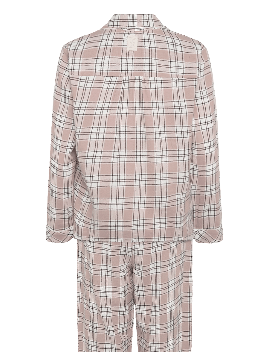 CCDK Copenhagen - Helga Check Set - long-sleeved shirts - violet ice check - 1