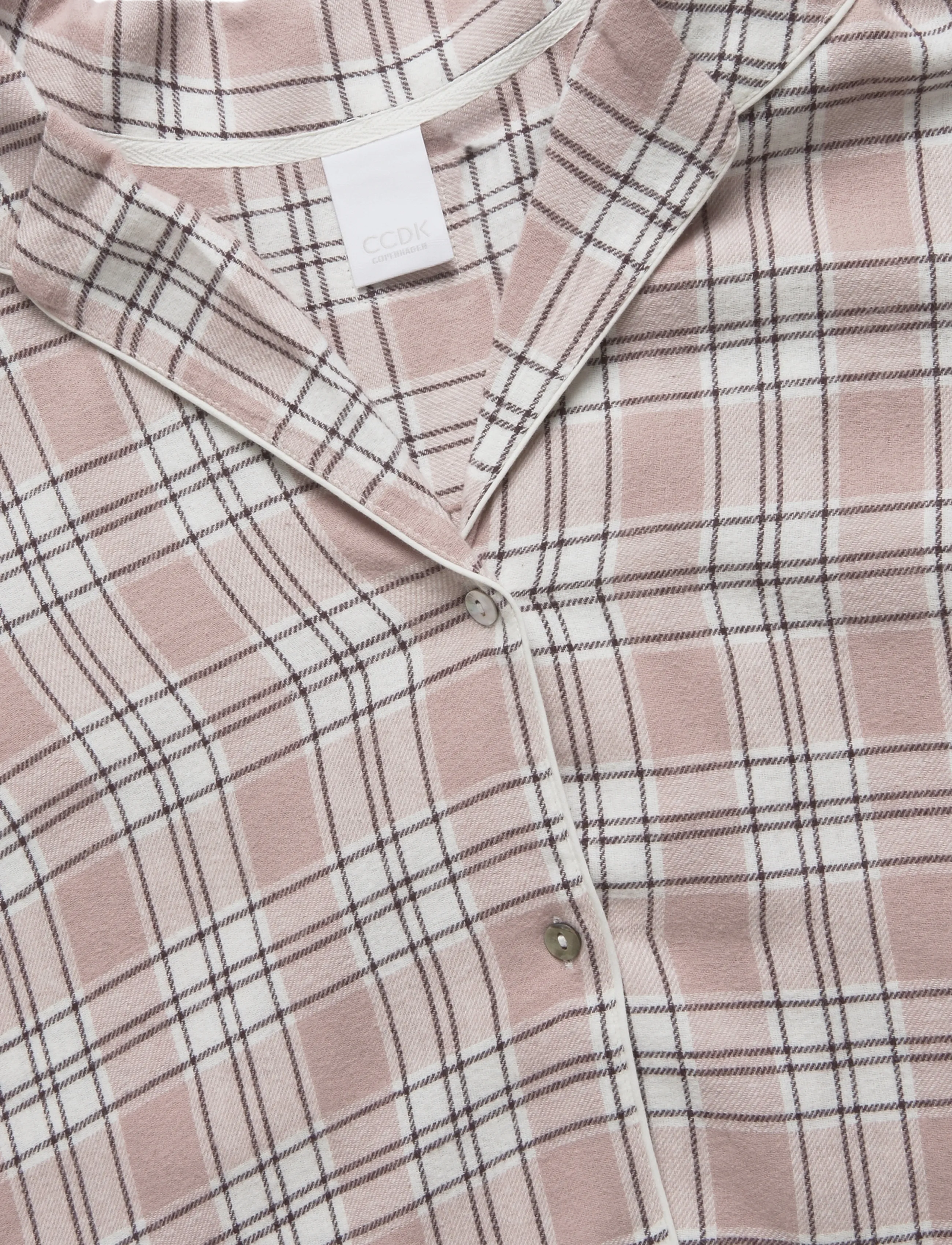 CCDK Copenhagen - Helga Check Set - long-sleeved shirts - violet ice check - 4