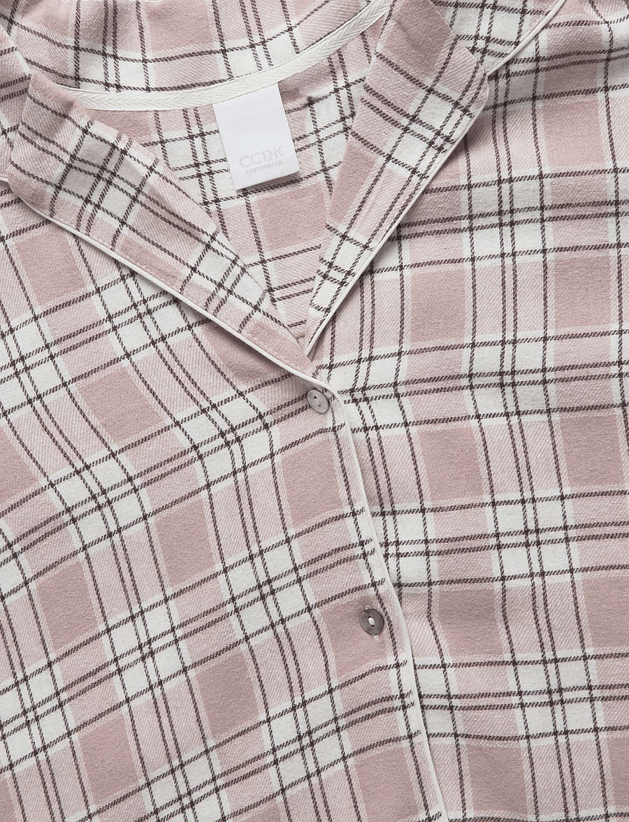 CCDK Copenhagen - Helga Check Set - long-sleeved shirts - violet ice check - 4