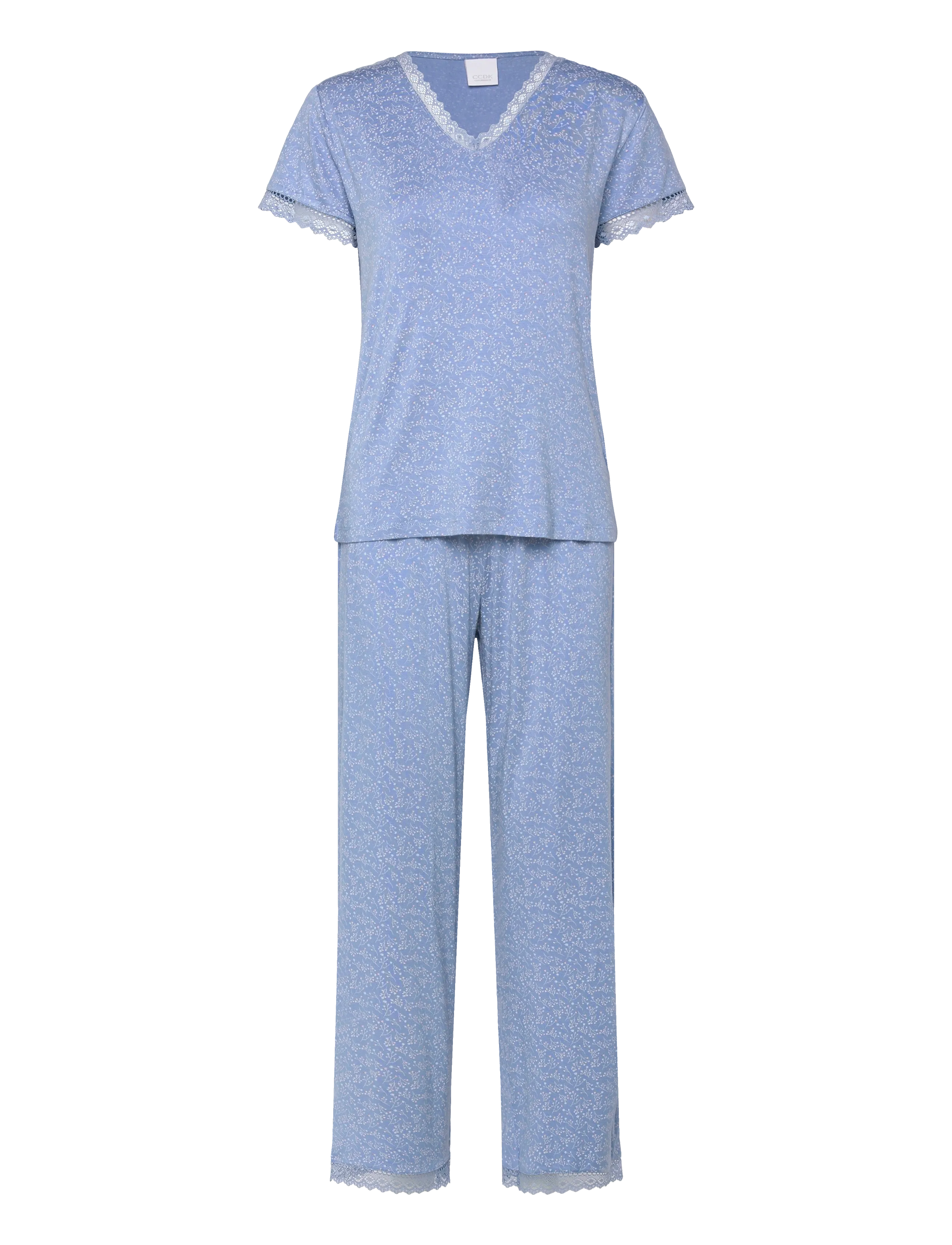 CCDK Copenhagen Jordan shortsleeved PJ set - Pyjamas - ALLURE / blue