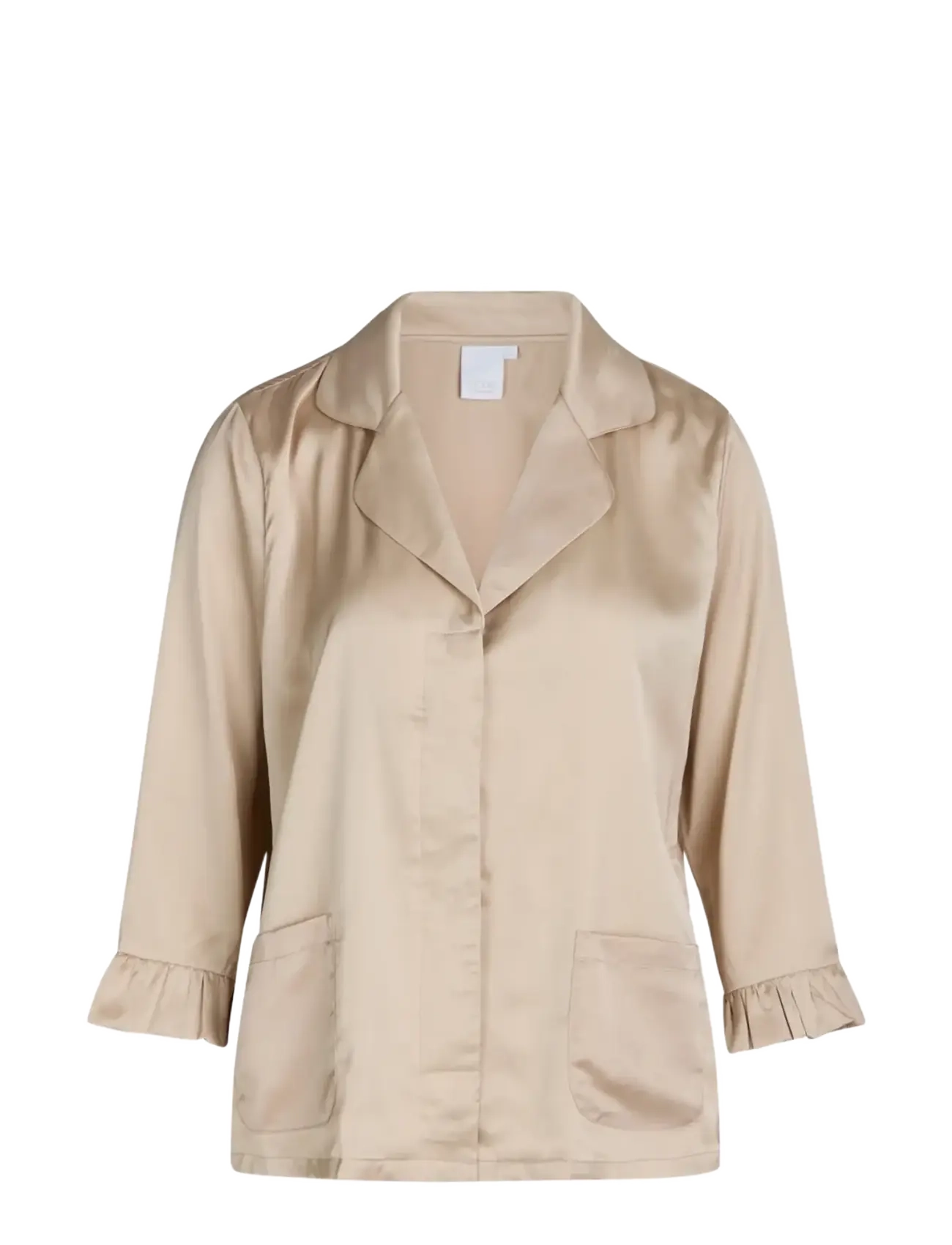 CCDK Copenhagen Saga Pajajmas Shirt - Undertøy - MOONLIGHT / beige