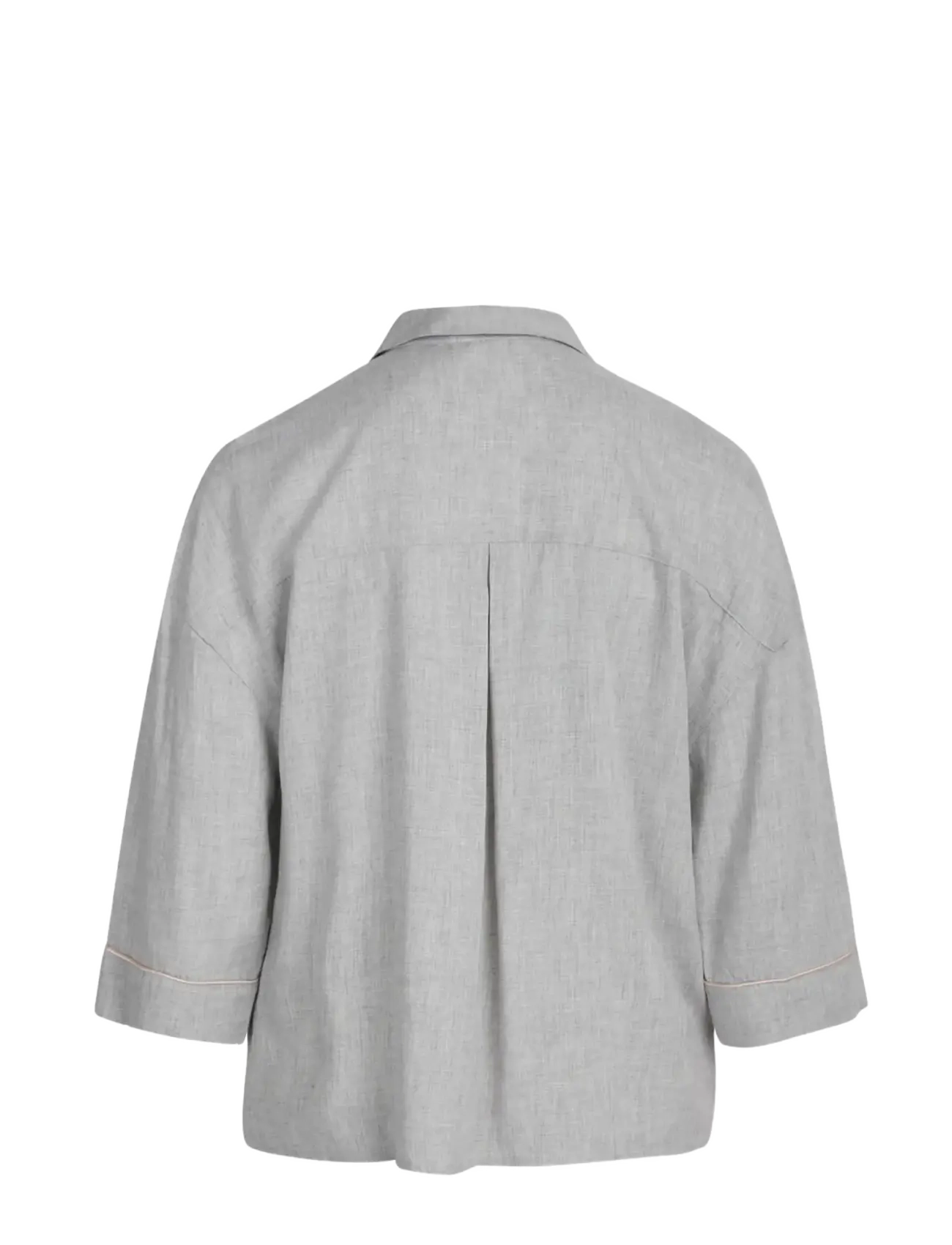 CCDK Copenhagen - Sonja Pajamas Shirt - hørskjorter - light grey melange - 2