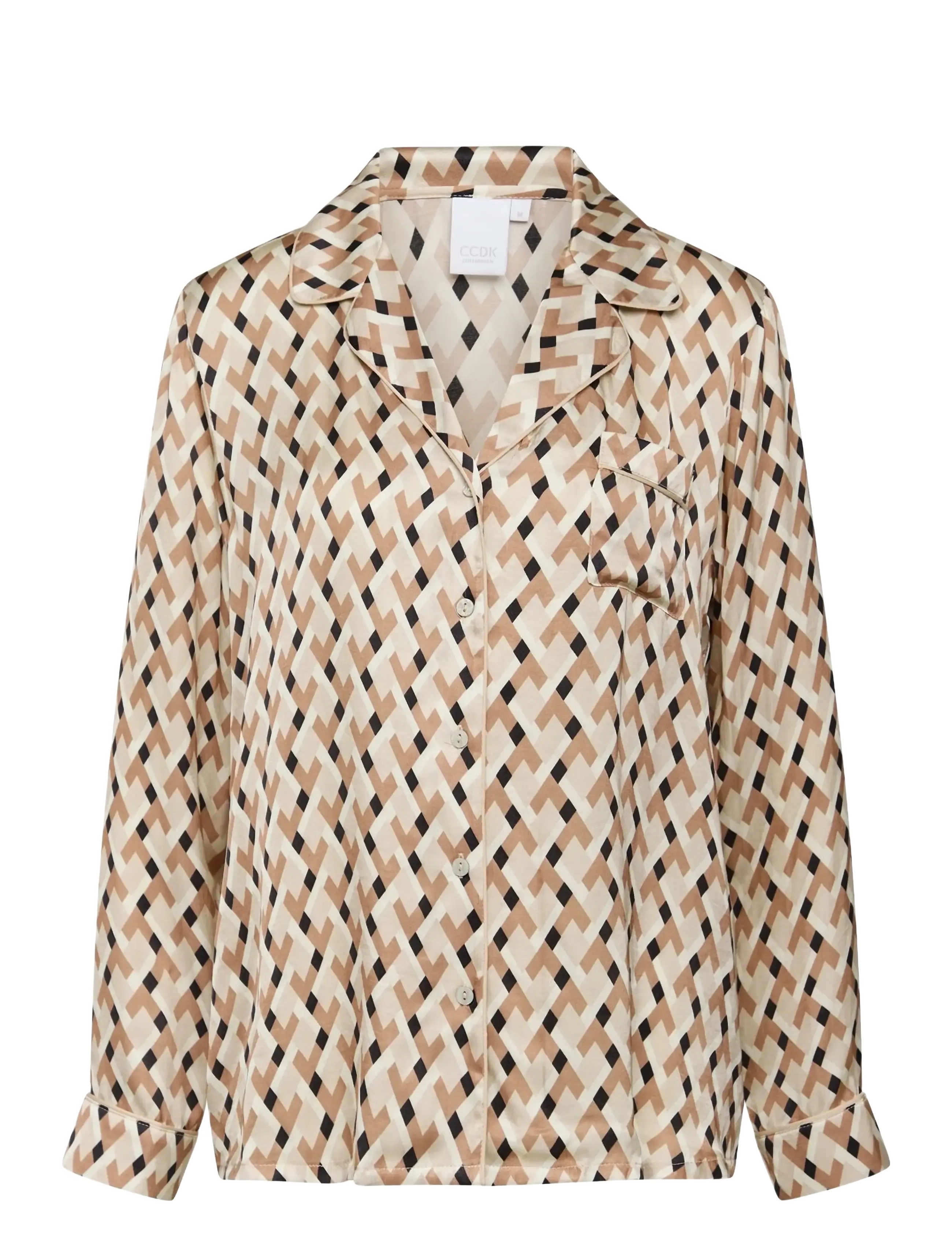 CCDK Copenhagen Josephine Shirt - Bluser & Skjorter - CRYSTAL GRAY / multi