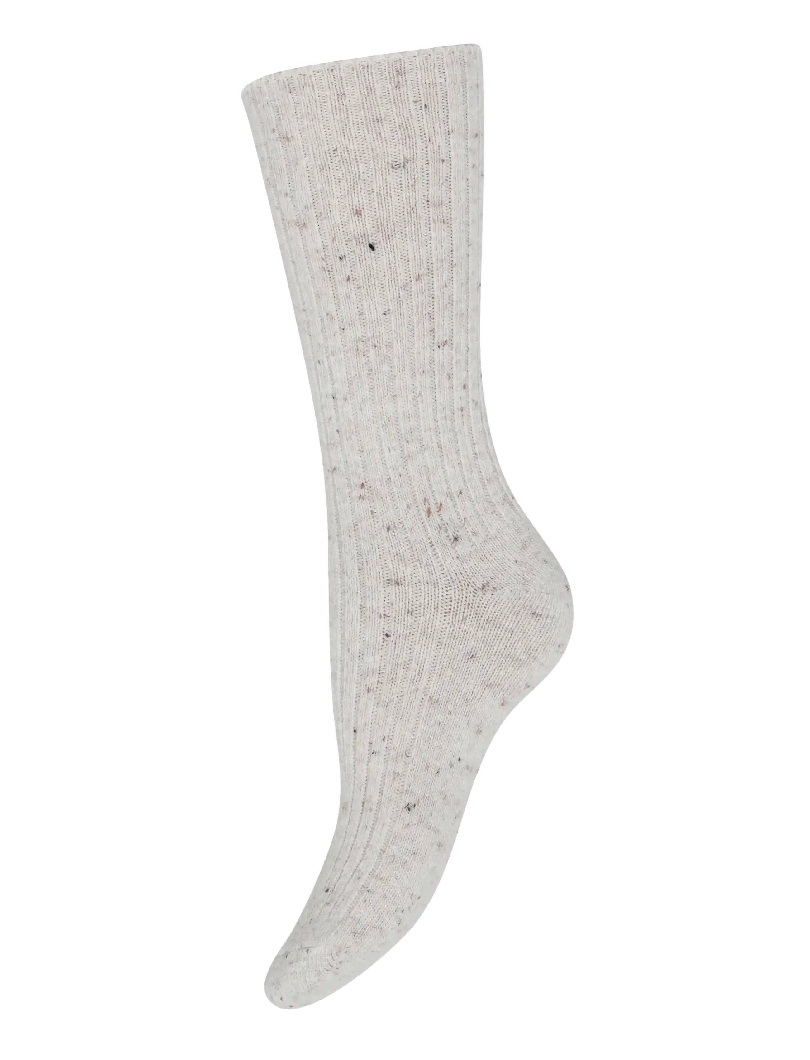 CCDK Copenhagen Nap Yarn Socks - Strømper - SNOW WHITE / beige
