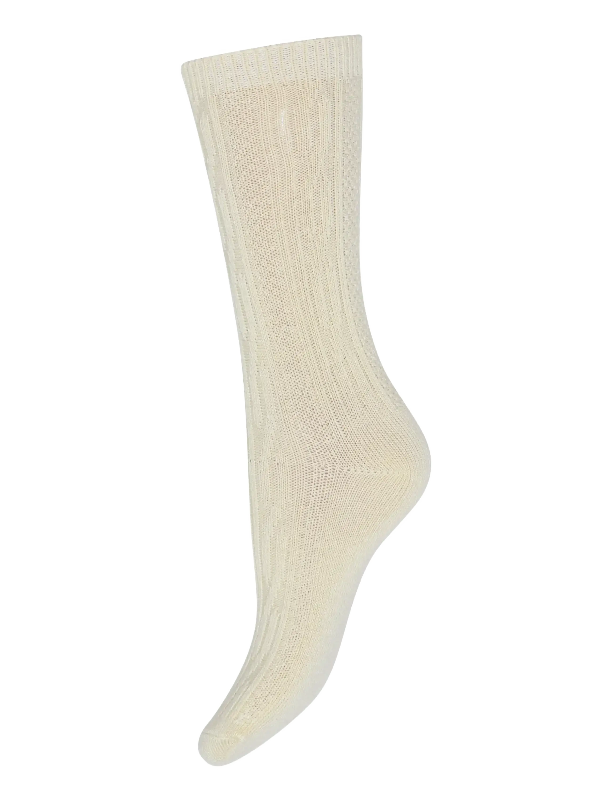 CCDK COPENHAGEN Cable Knit Socken Cream - 35-38 - Damen