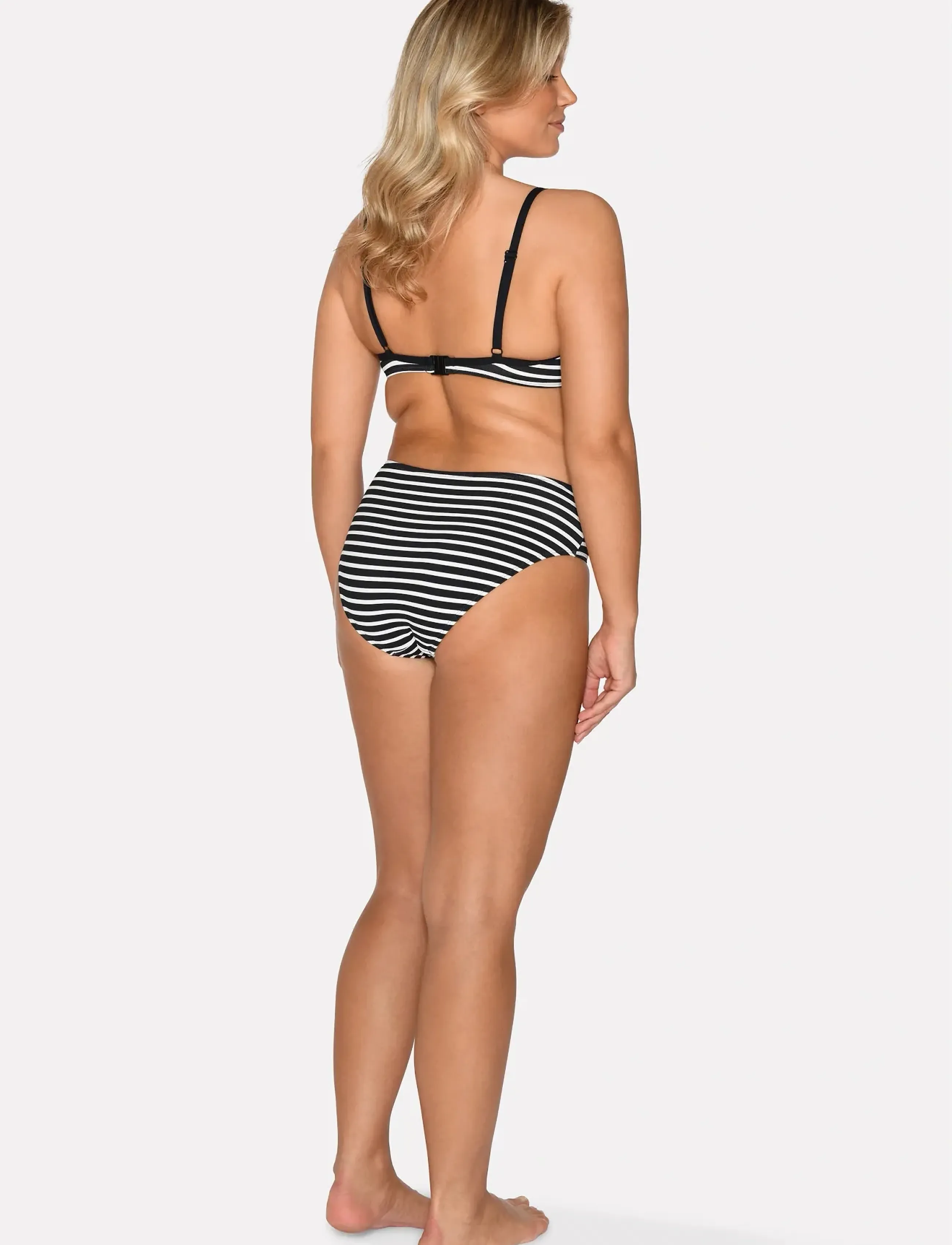 CCDK Copenhagen - Brianna Midi Bikini Brief - bikinibriefs - black stripe - 3