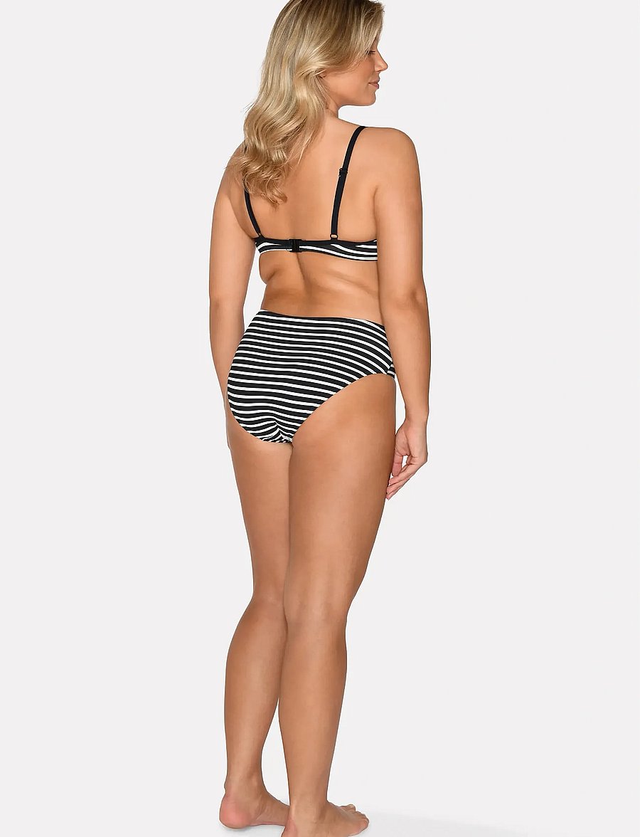 CCDK Copenhagen - Brianna Midi Bikini Brief - bikinibriefs - black stripe - 3