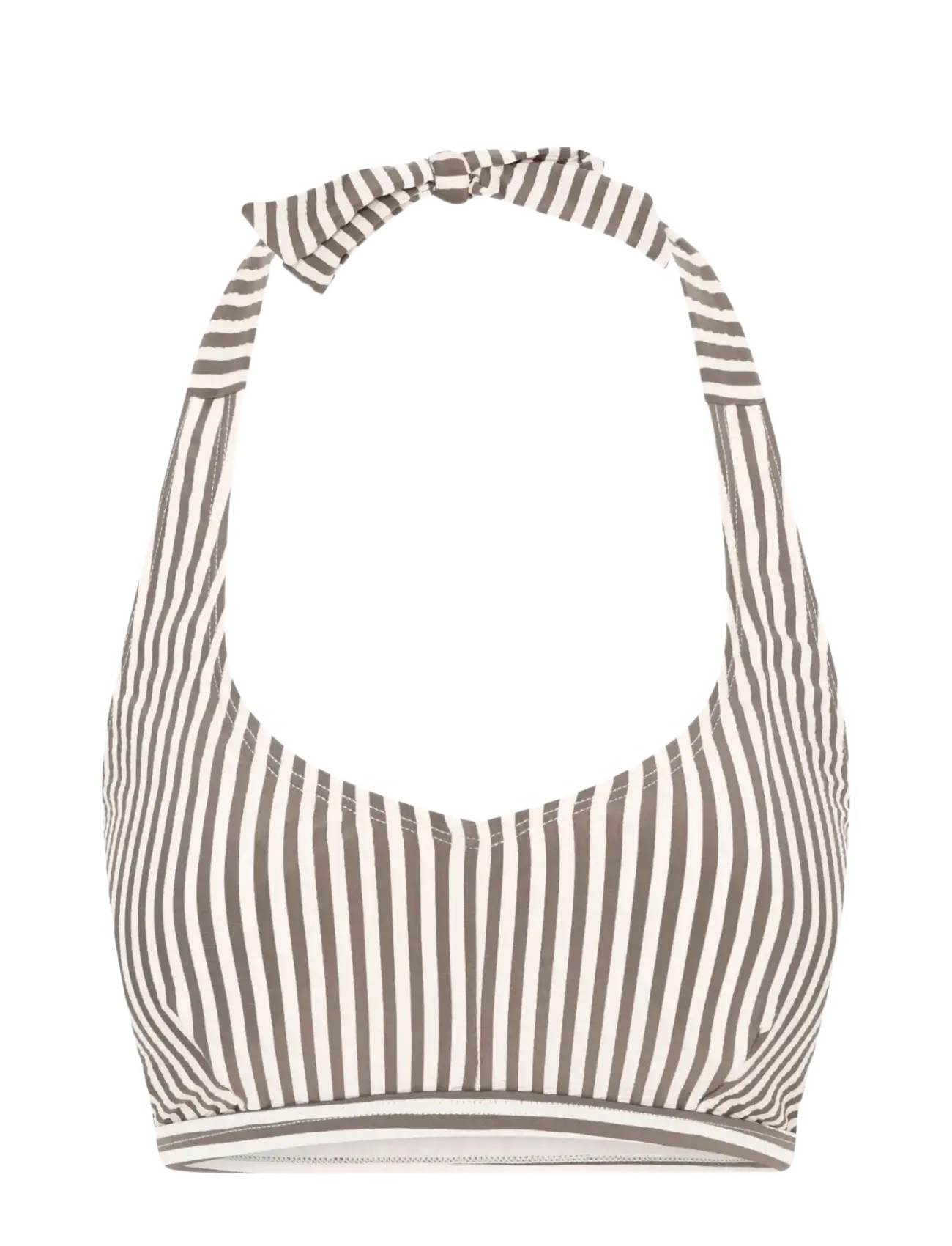 CCDK Copenhagen Britt Bikini Top - CCDK Copenhagen - CHOCOLATE CHIP STRIPE / cream