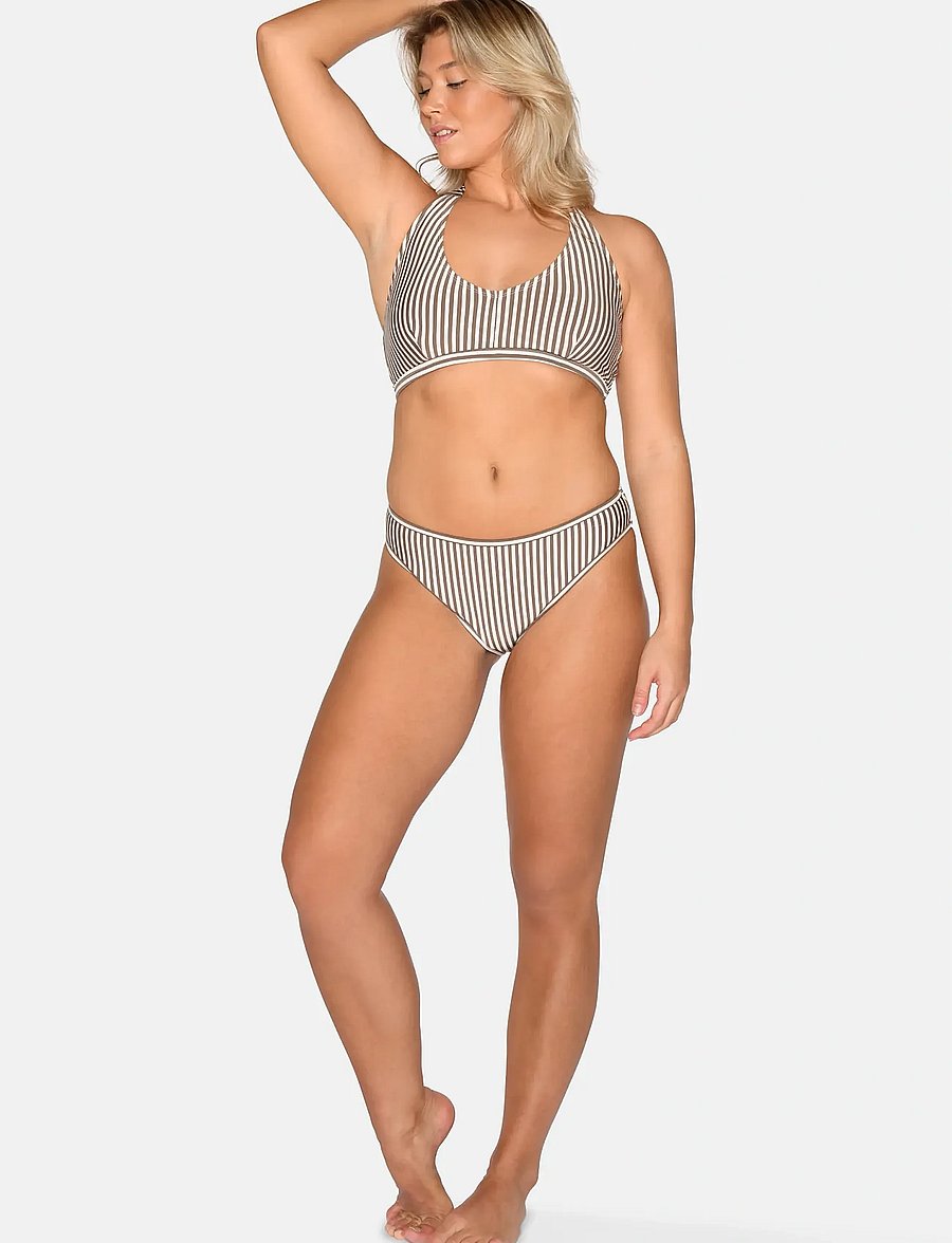 CCDK Copenhagen - Britt Bikini Top - bikini bandeau - chocolate chip stripe - 0