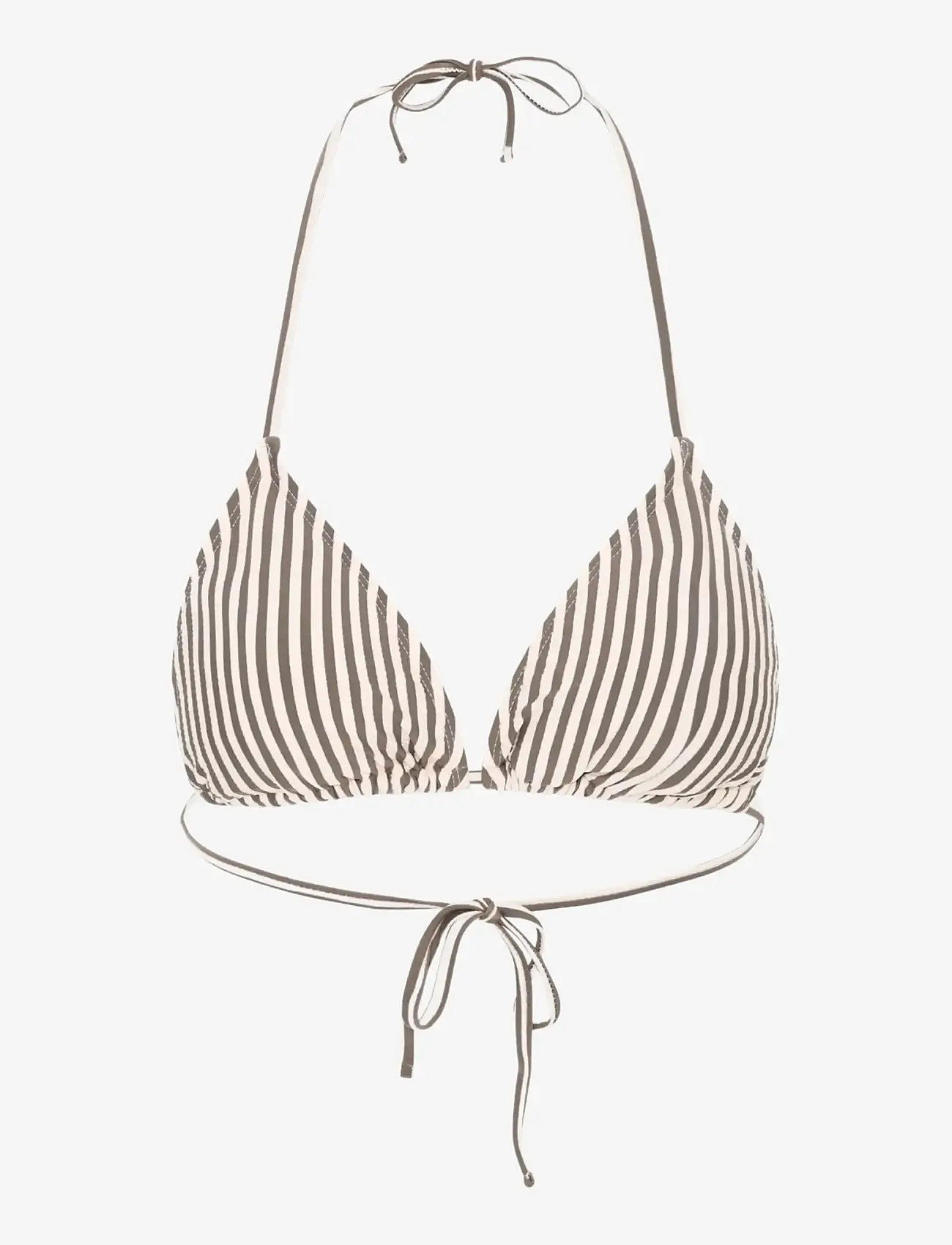 CCDK Copenhagen - Becca Bikini Top - trekantsbikinier - chocolate chip stripe - 1