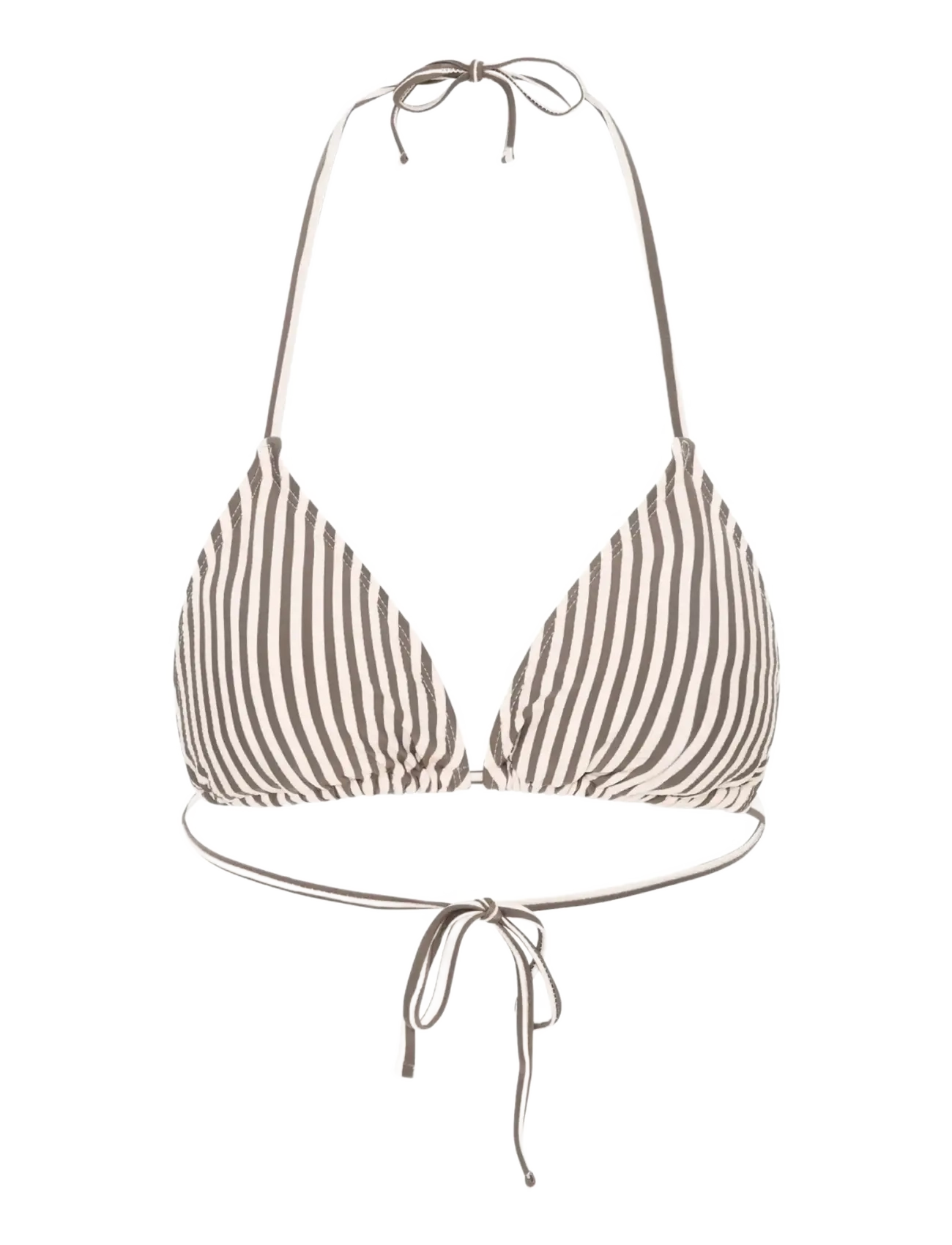 CCDK Copenhagen Becca Bikini Top - Trekantsbikinier - CHOCOLATE CHIP STRIPE / brown