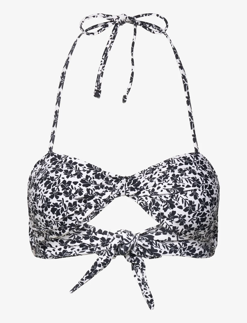 CCDK Copenhagen - Charlotta Bikini Top - bandeaubikinier - black aop - 1