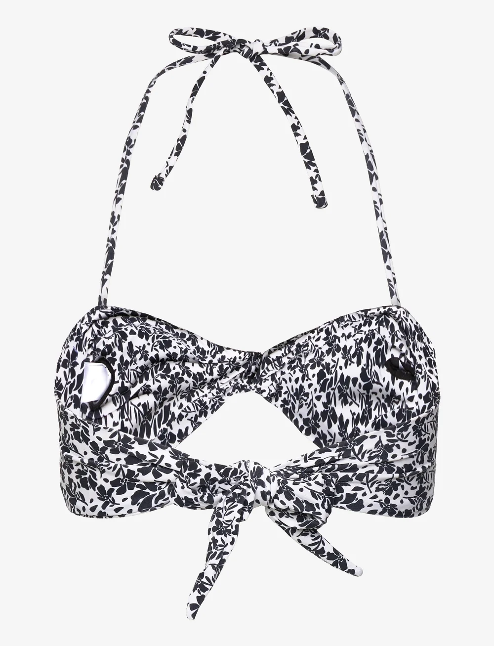 CCDK Copenhagen - Charlotta Bikini Top - bandeaubikinier - black aop - 2