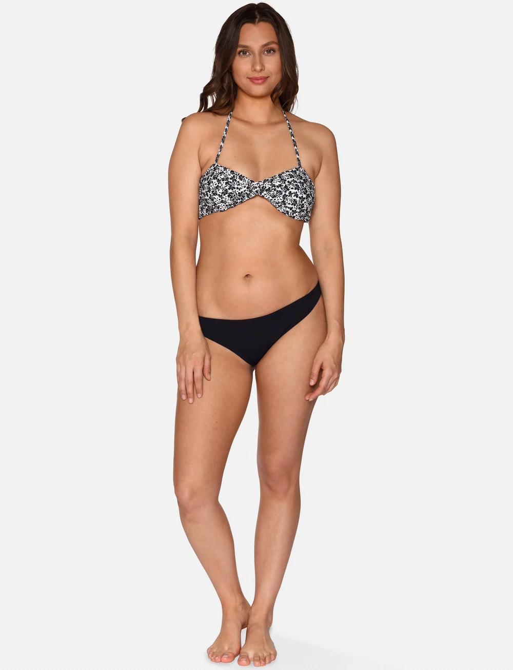 CCDK Copenhagen - Charlotta Bikini Top - bandeaubikinier - black aop - 0