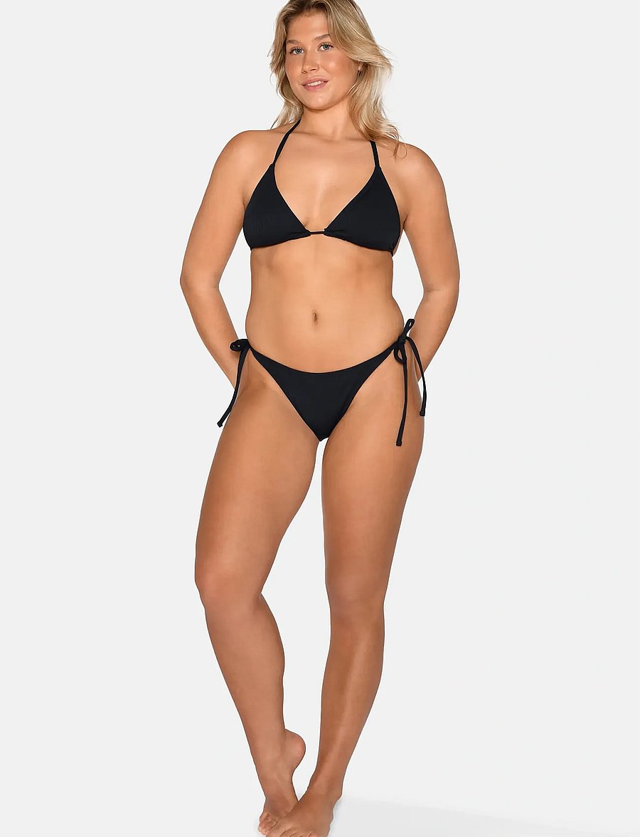 CCDK Copenhagen - Carin Tie Tanga Bikini Brief - side tie bikinitrosor - black - 3