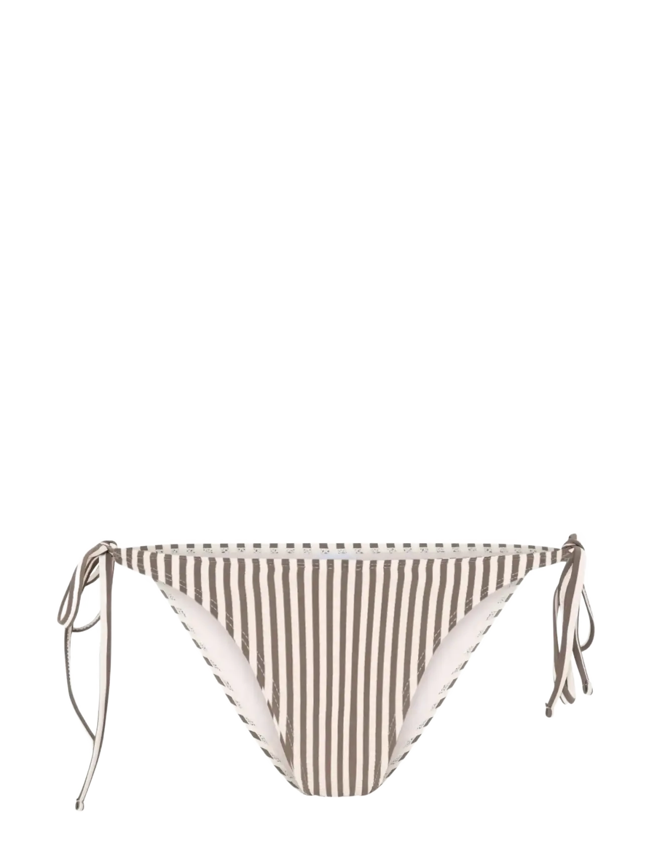 CCDK Copenhagen Carin Tie Tanga Bikini Brief - Bikinis mit Seitenbändern - CHOCOLATE CHIP STRIPE / cream