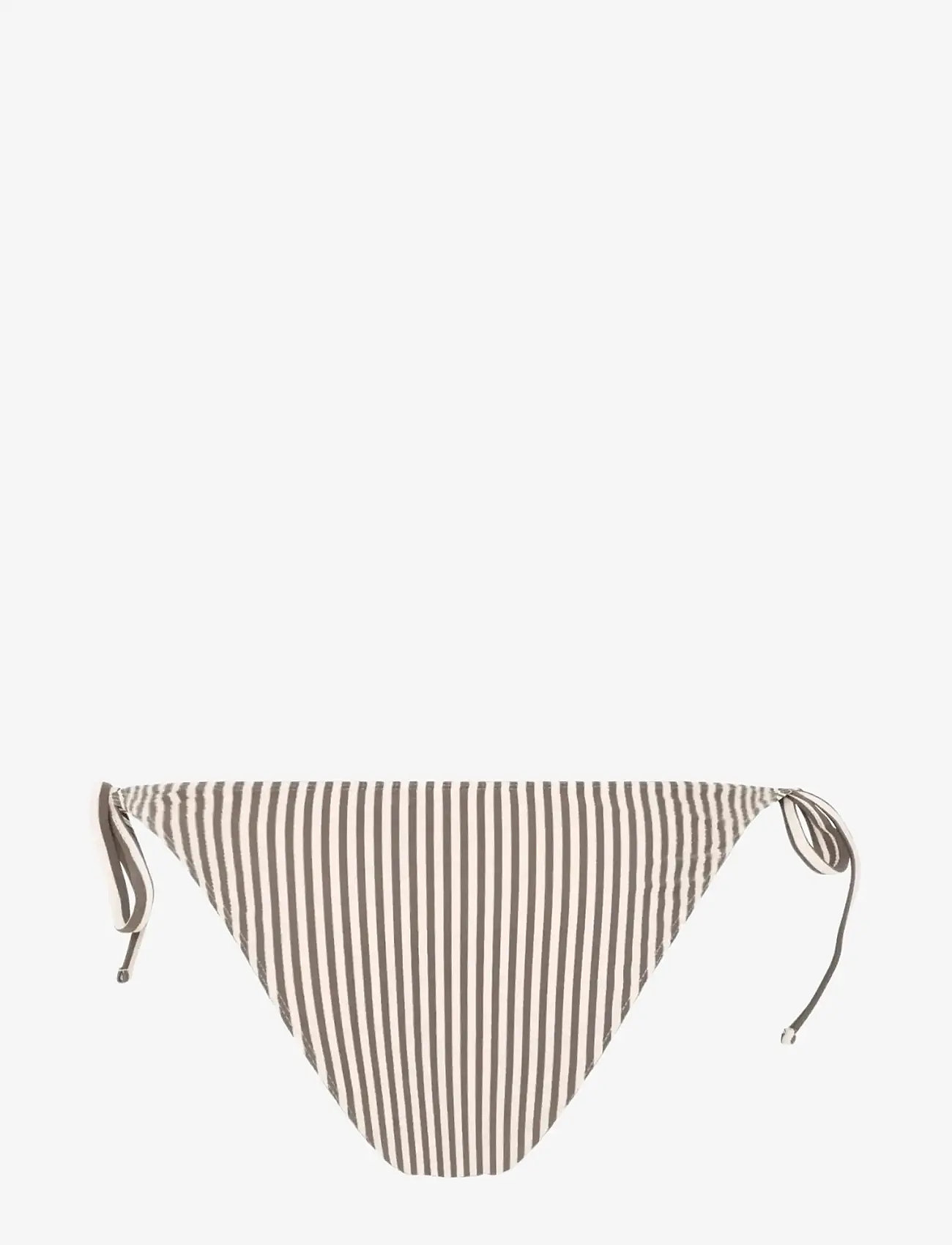 CCDK Copenhagen - Carin Tie Tanga Bikini Brief - side tie bikinitrosor - chocolate chip stripe - 2