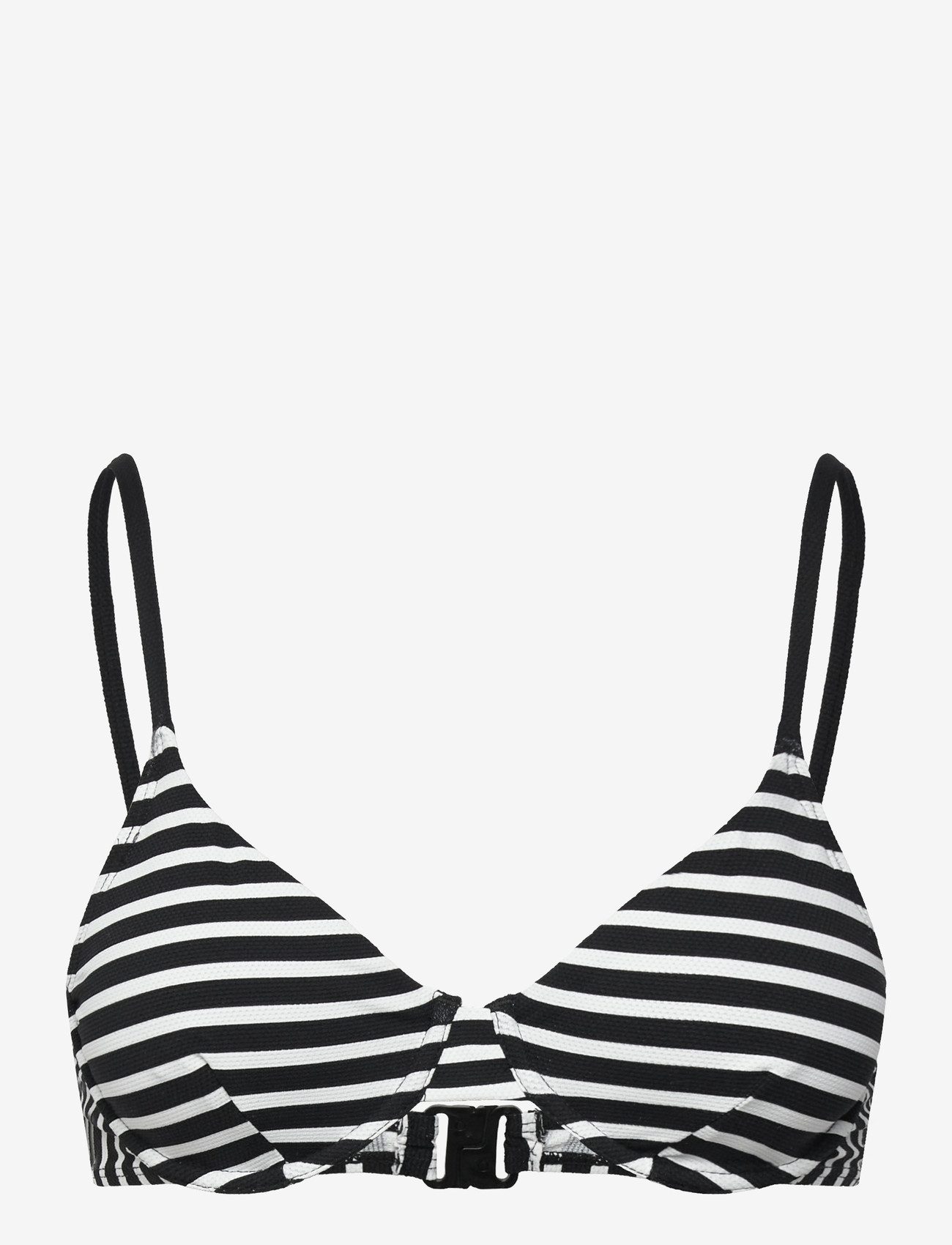 CCDK Copenhagen - Diana Bikini Top w. Wire - bikinis med trekantform - black stripe - 1