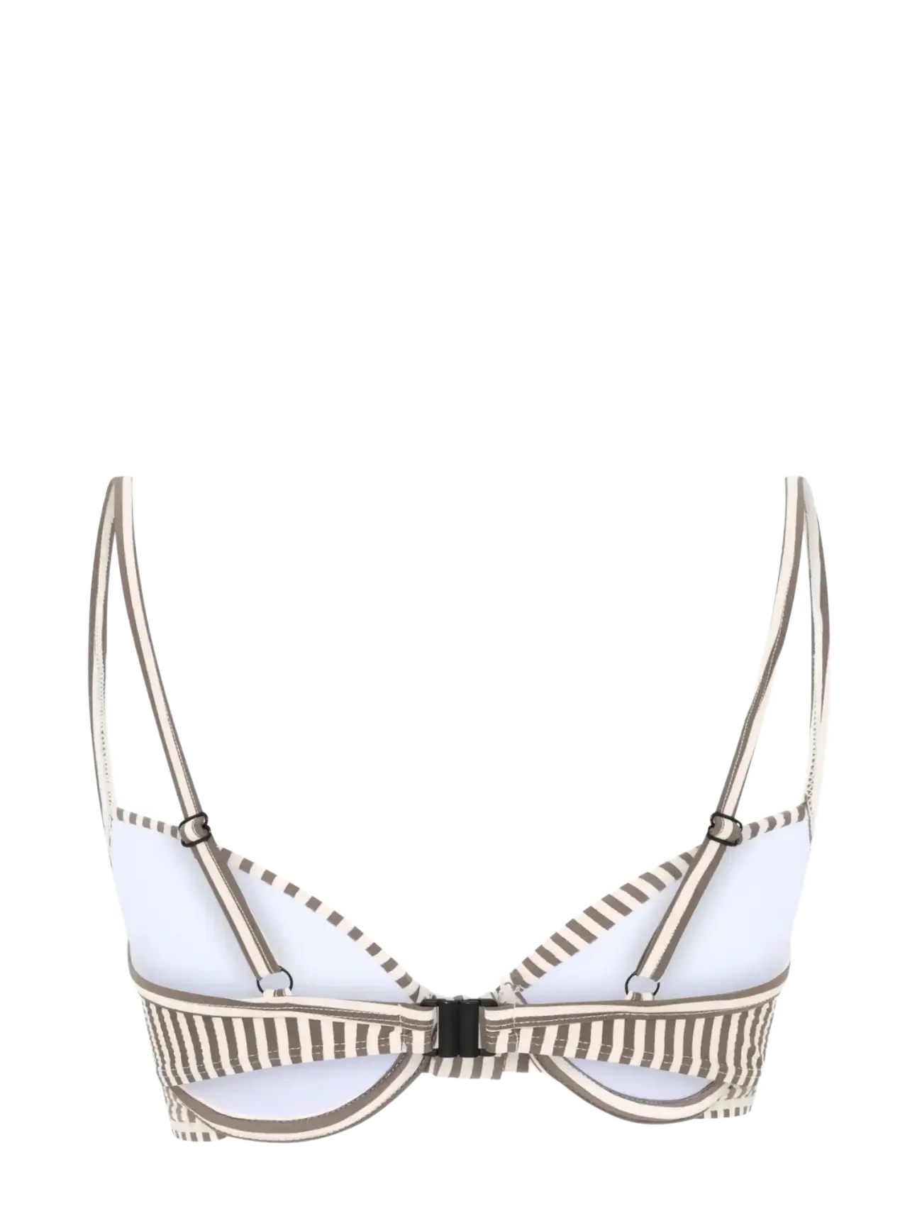 CCDK Copenhagen - Demi Bikini Top Moulded w. Wire - bikinitoppe med bøjle - chocolate chip stripe - 2