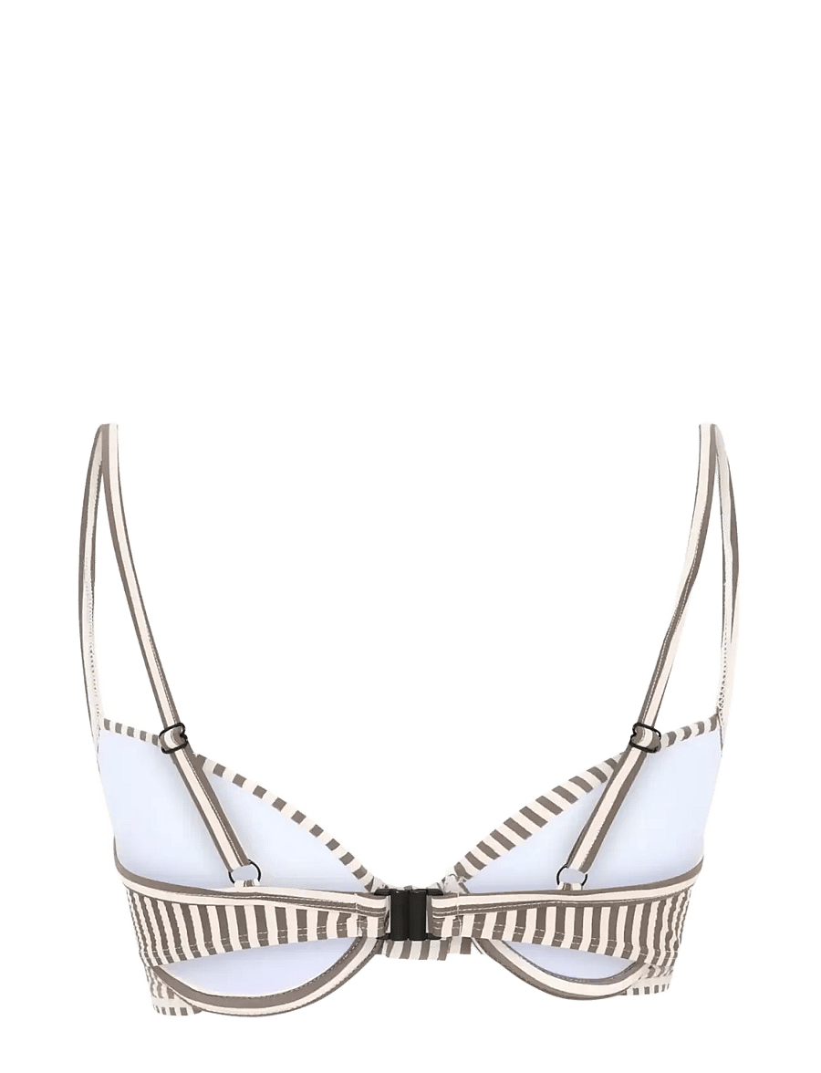 CCDK Copenhagen - Demi Bikini Top Moulded w. Wire - tugikaartega bikiinirinnahoidjad - chocolate chip stripe - 2