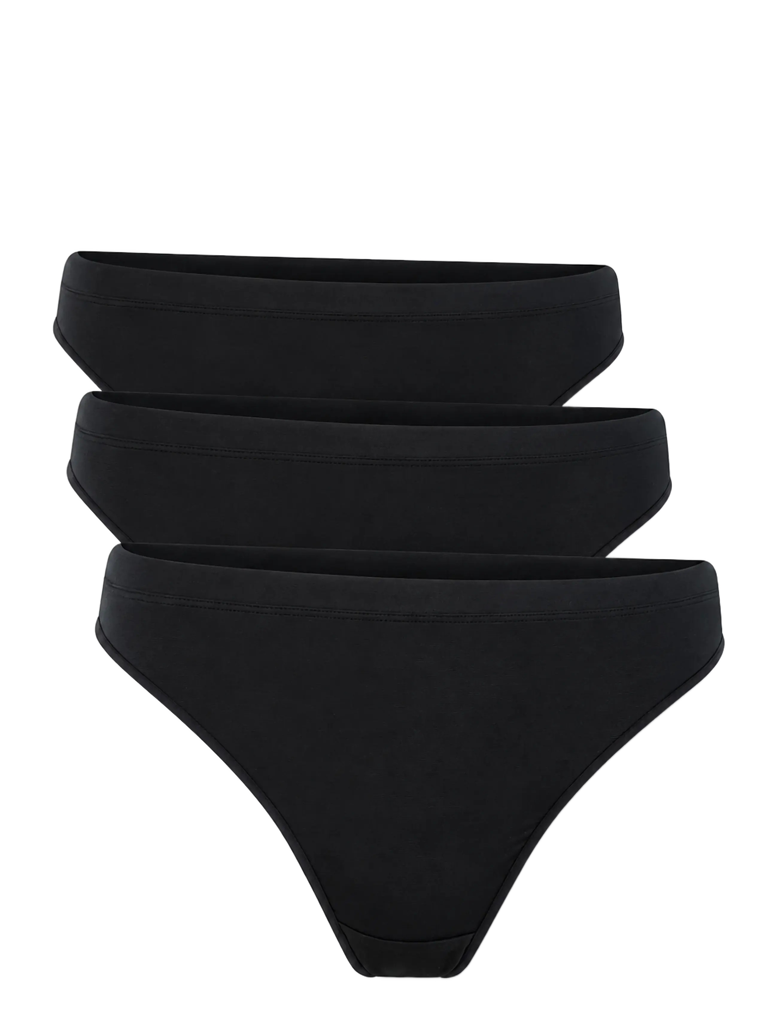 CCDK Copenhagen 3-Pack Modal String Brief - Stringtrosor - BLACK / black