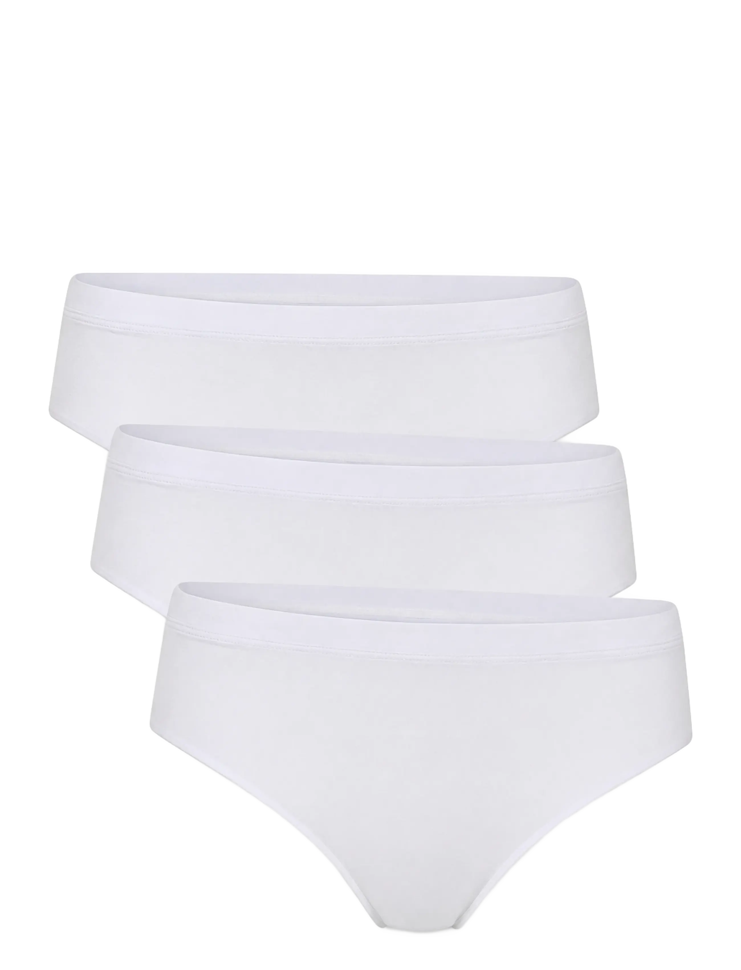 CCDK Copenhagen 3-Pack Modal Bikini Brief - Panties - WHITE / white