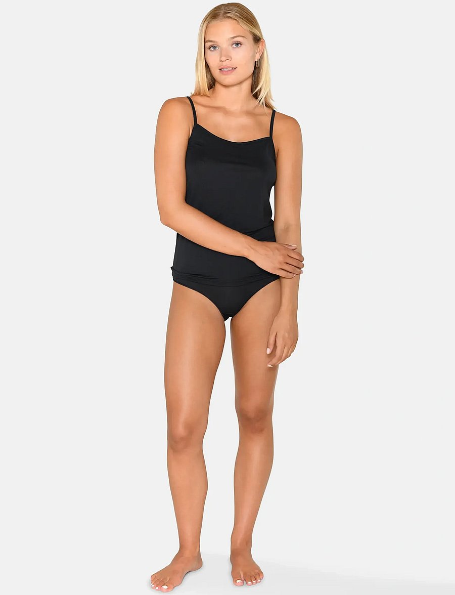 CCDK Copenhagen - 2-Pack Modal Strap Top - overdele - black - 0
