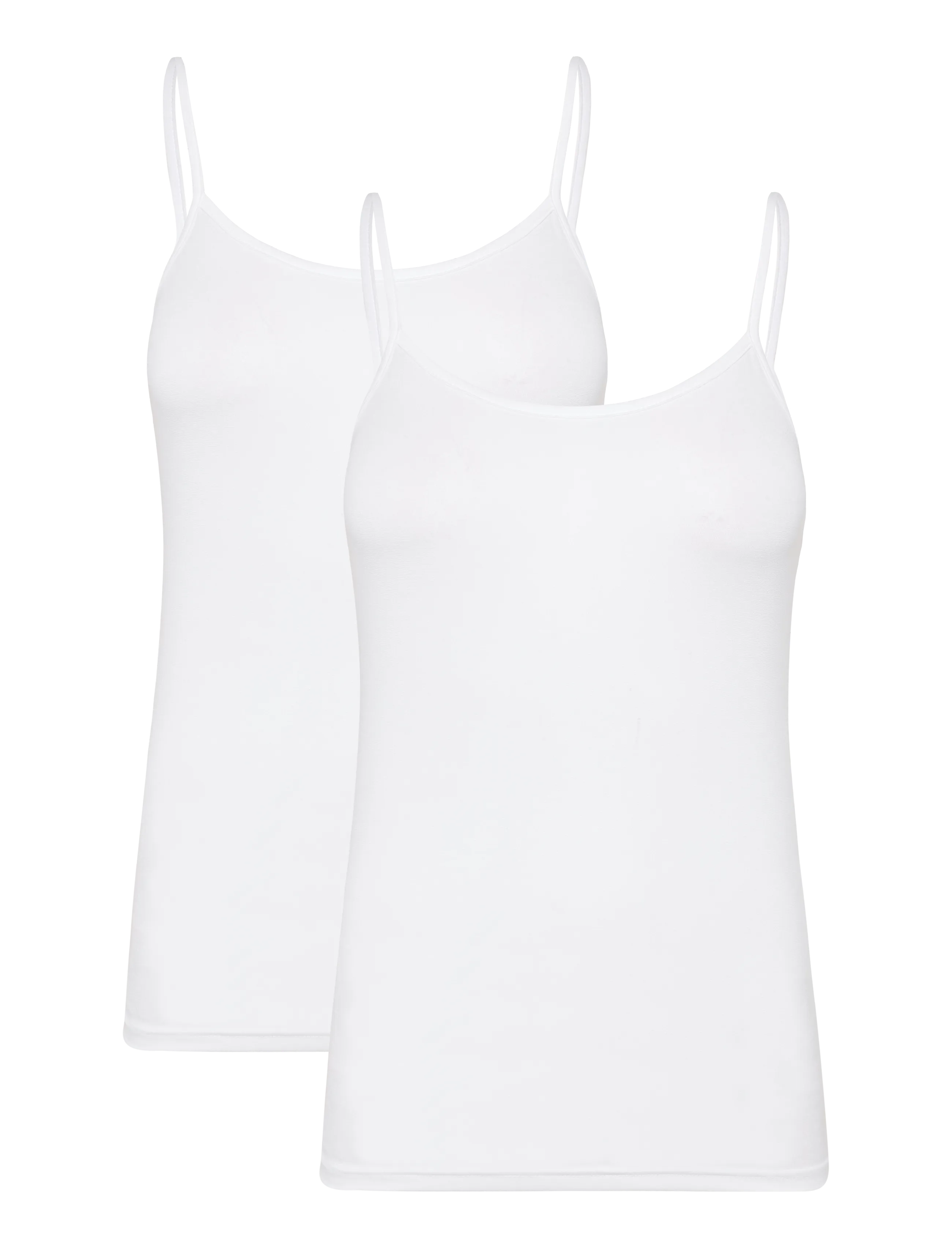 CCDK Copenhagen 2-Pack Modal Strap Top - Unterwäsche - WHITE / white