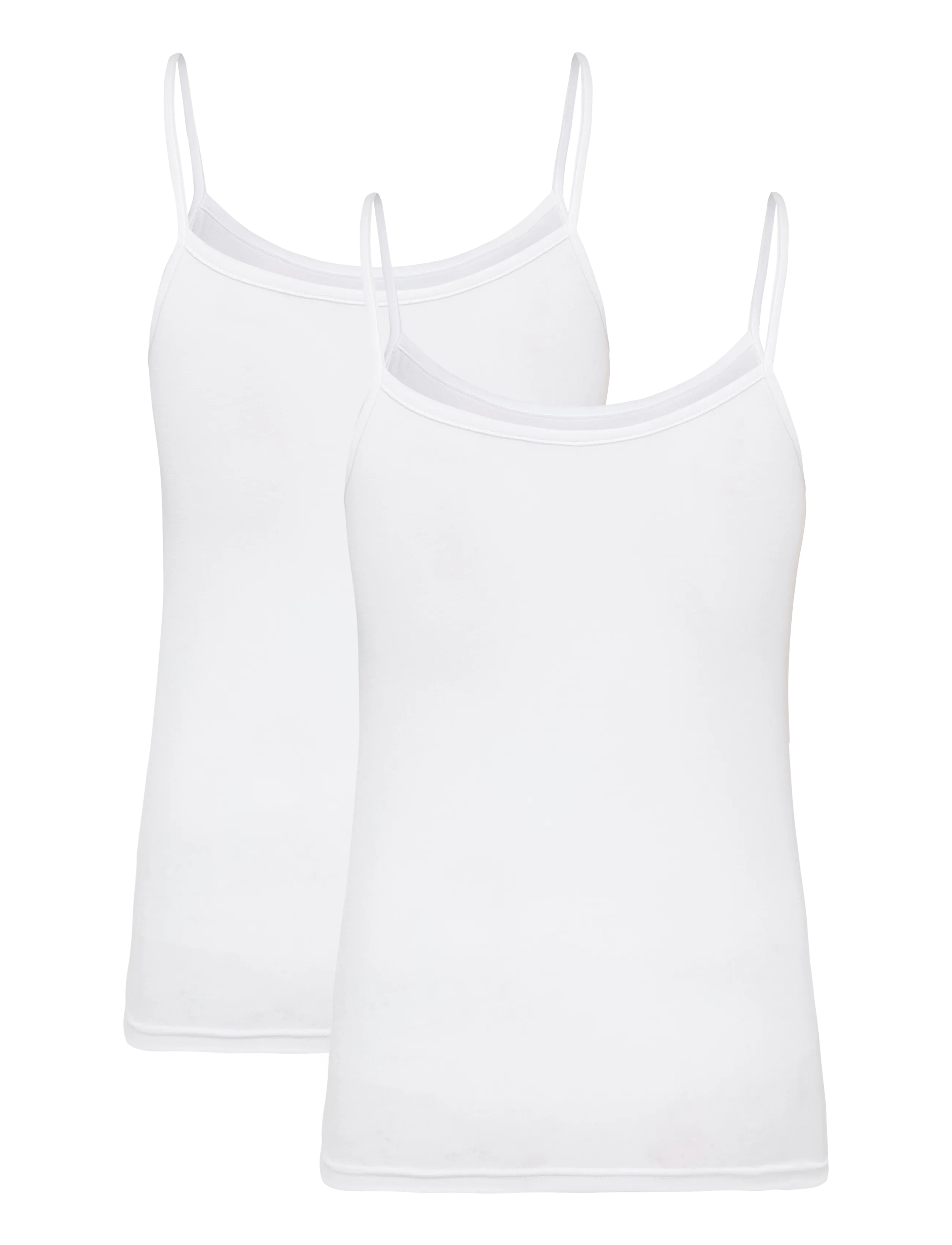 CCDK Copenhagen - 2-Pack Modal Strap Top - Överdelar - white - 2