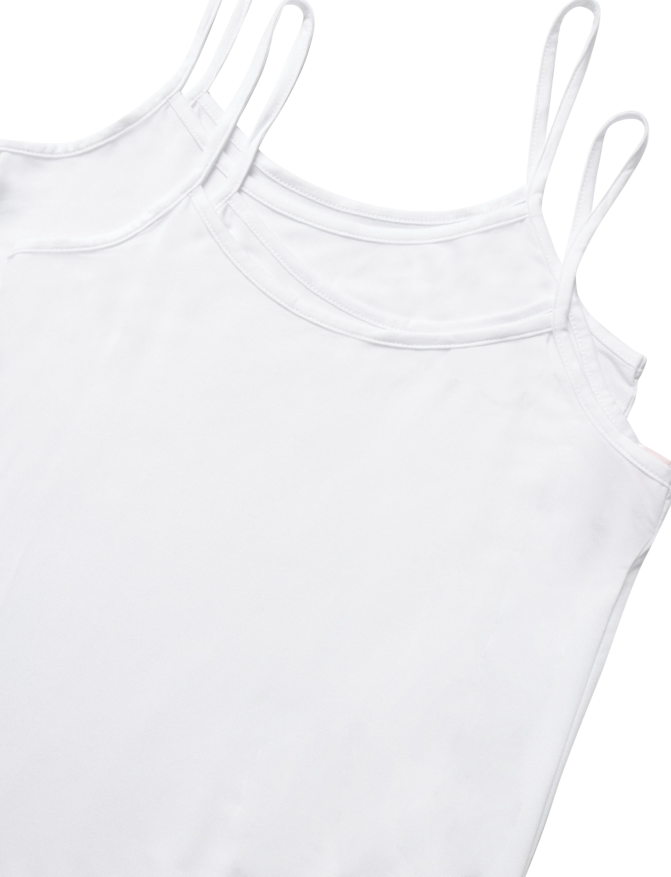 CCDK Copenhagen - 2-Pack Modal Strap Top - Överdelar - white - 4