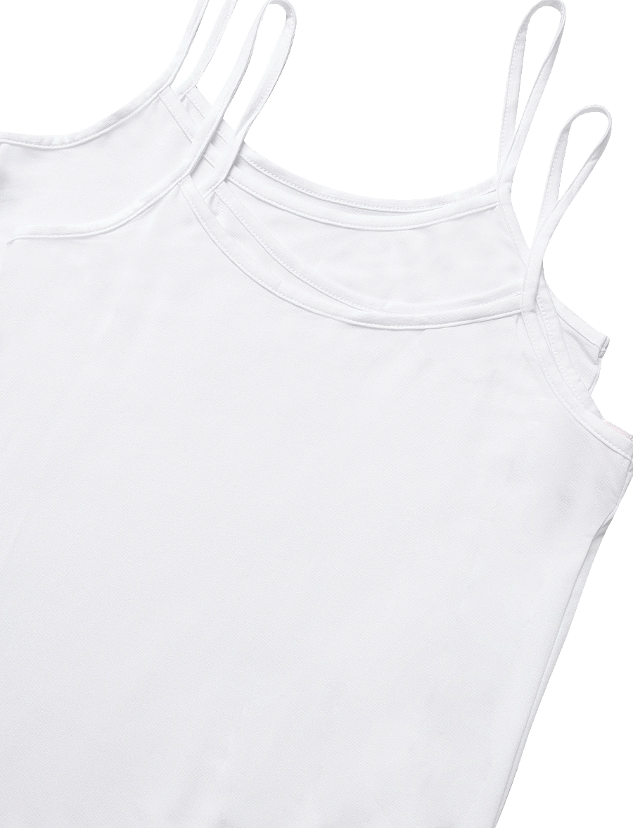 CCDK Copenhagen - 2-Pack Modal Strap Top - Överdelar - white - 4