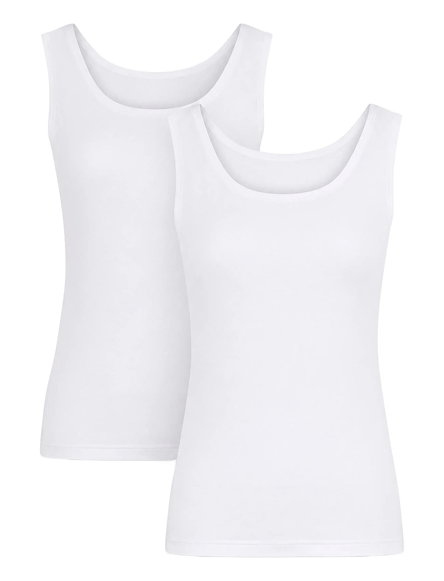 CCDK Copenhagen - 2-Pack Modal Tank Top - topid - white - 1