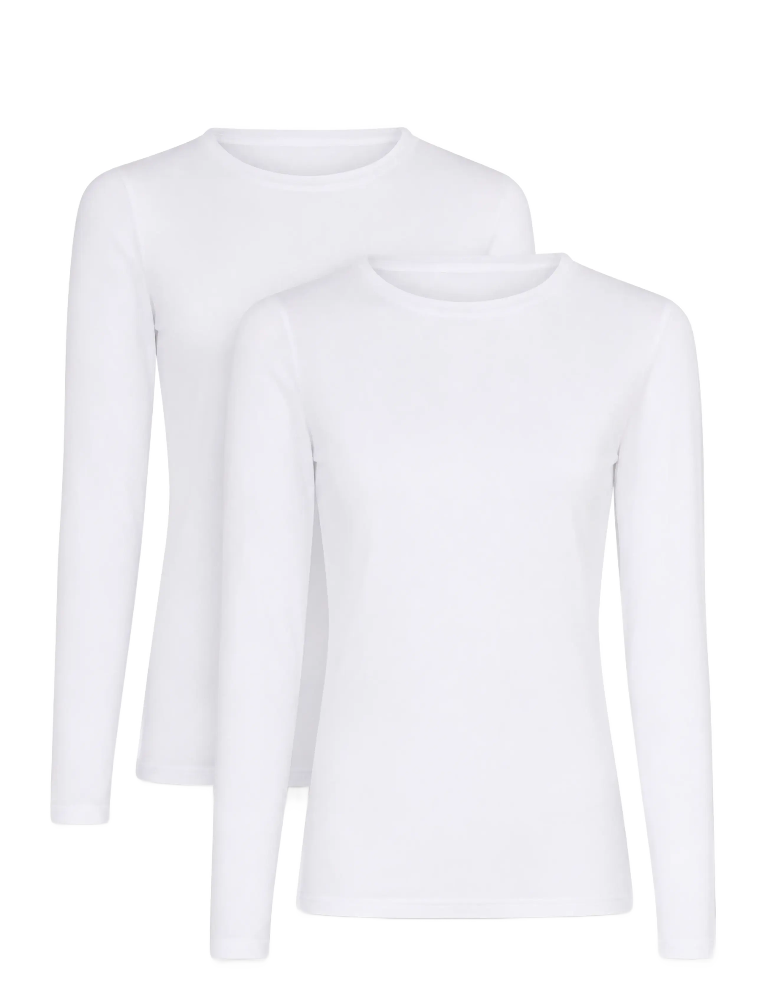 CCDK Copenhagen 2-Pack Modal Longsleeved T-shirt - Tops - WHITE / white