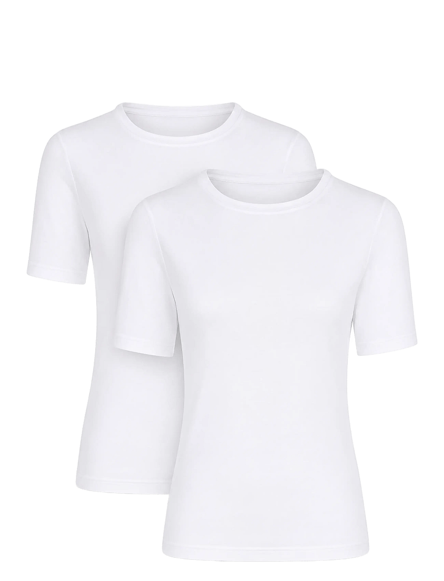 CCDK Copenhagen - 2-Pack Modal Shortsleeved T-shirt - topid - white - 1