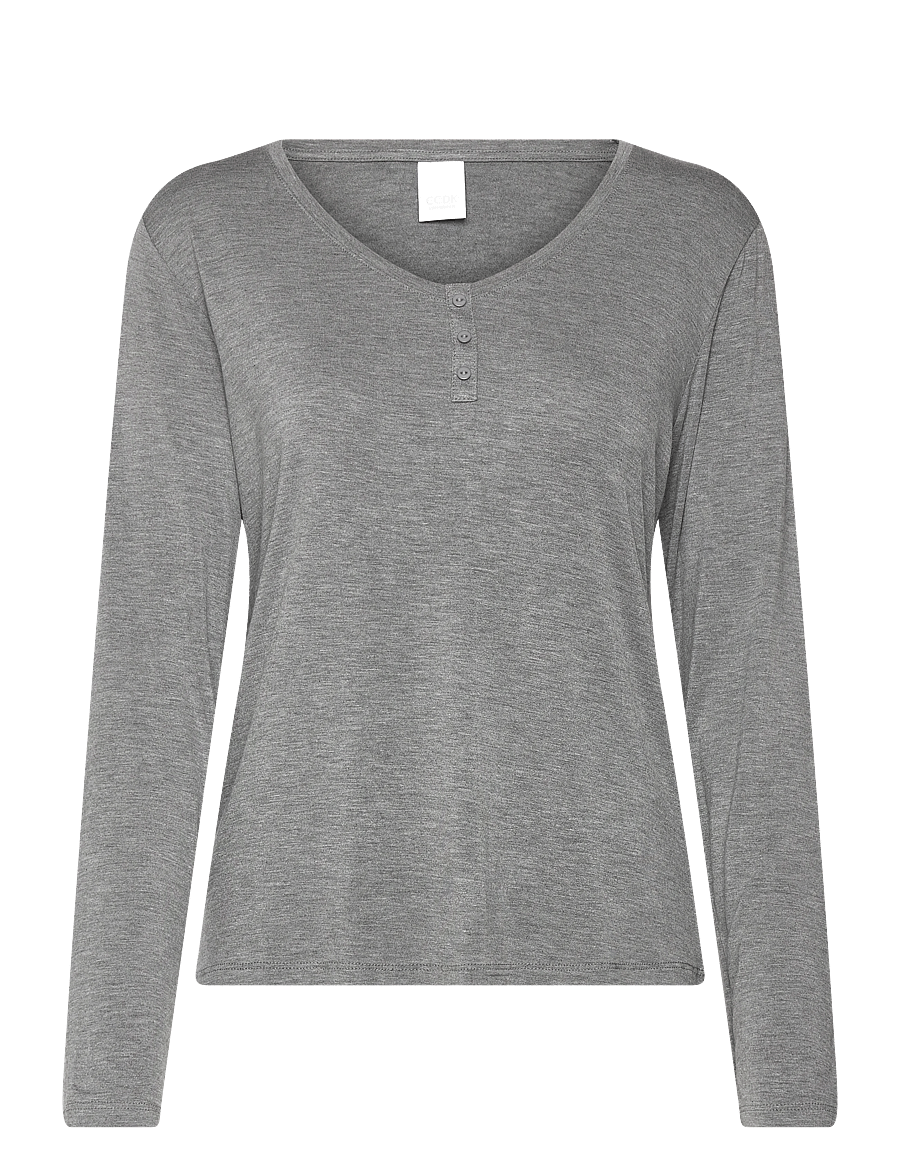 CCDK Copenhagen - Jordan longsleeved T-shirt - tops - grey melange - 1