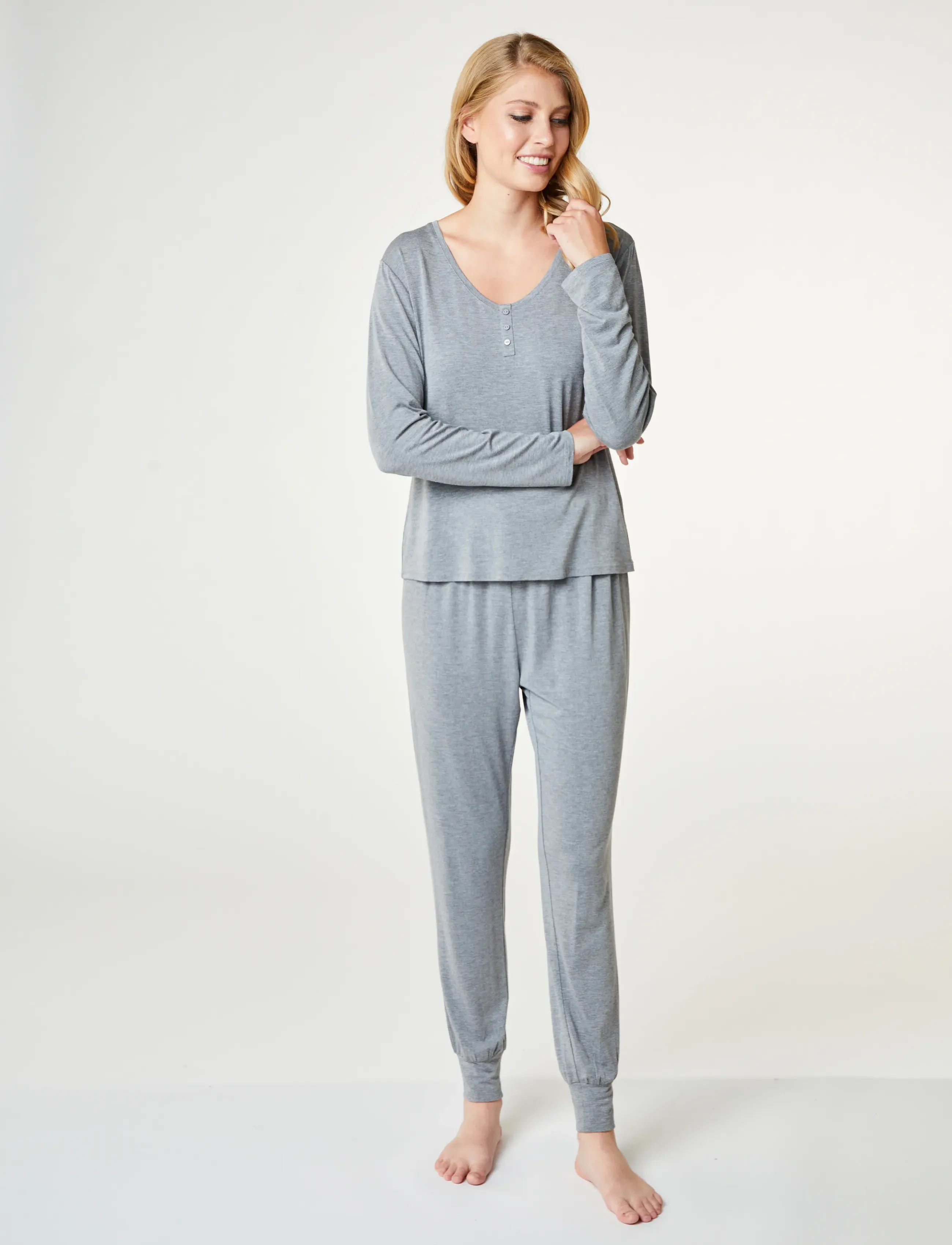 CCDK Copenhagen Jordan Longsleeved T-Shirt, XL, Grey, Nat- Og Loungewear > Toppe, Dame
