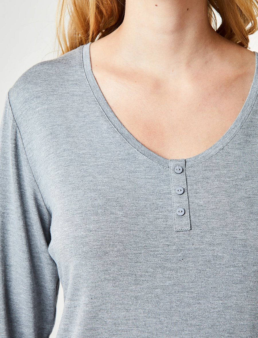 CCDK Copenhagen - Jordan longsleeved T-shirt - tops - grey melange - 4