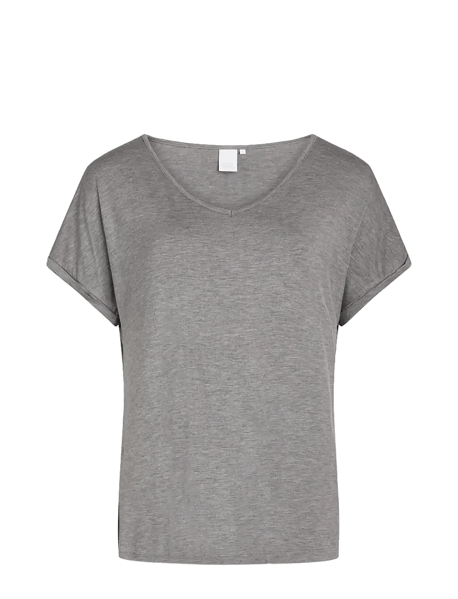 CCDK Copenhagen - Kelly shortsleeved T-shirt - tops - grey melange - 1