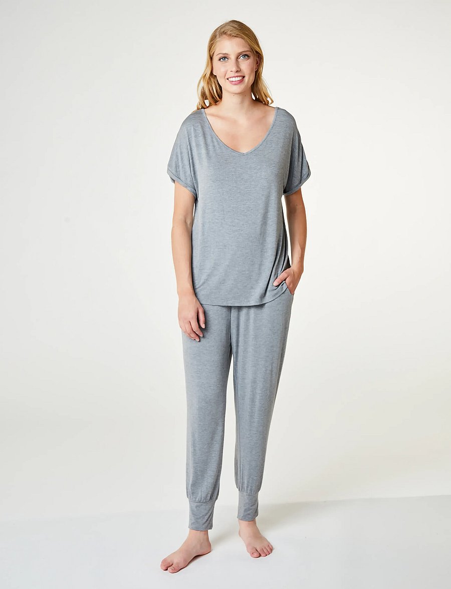 CCDK Copenhagen - Kelly shortsleeved T-shirt - tops - grey melange - 0