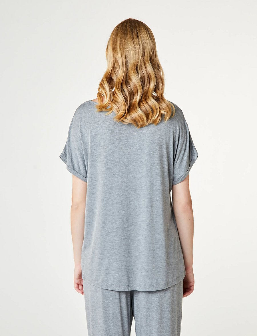 CCDK Copenhagen - Kelly shortsleeved T-shirt - tops - grey melange - 3