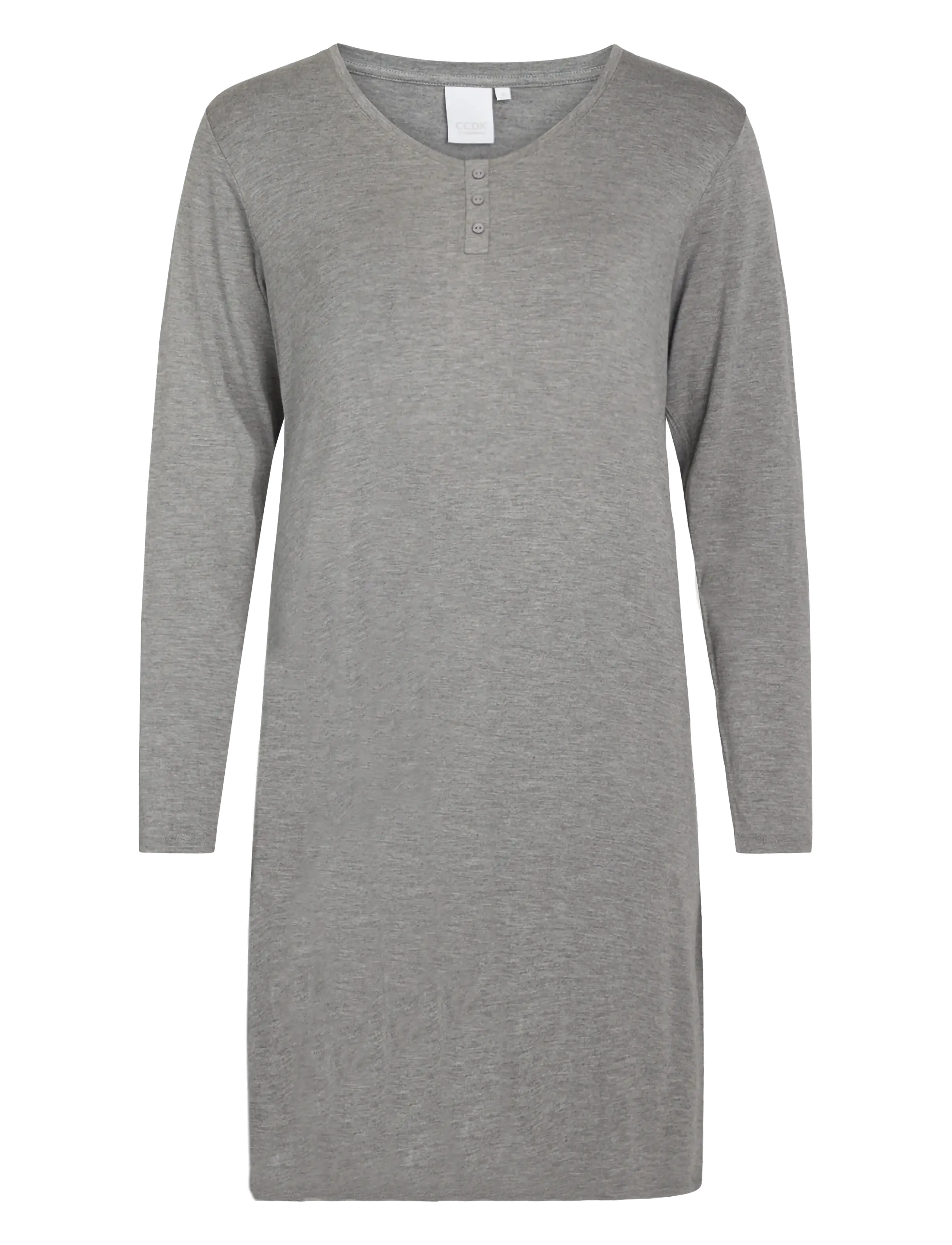CCDK Copenhagen Jacqueline Longsleeved Dress - Nachthemden - GREY MELANGE / grey