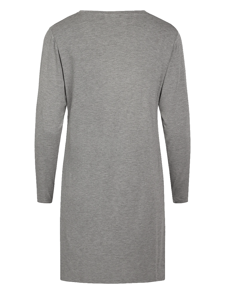 CCDK Copenhagen - Jacqueline Longsleeved Dress - nachthemden - grey melange - 2