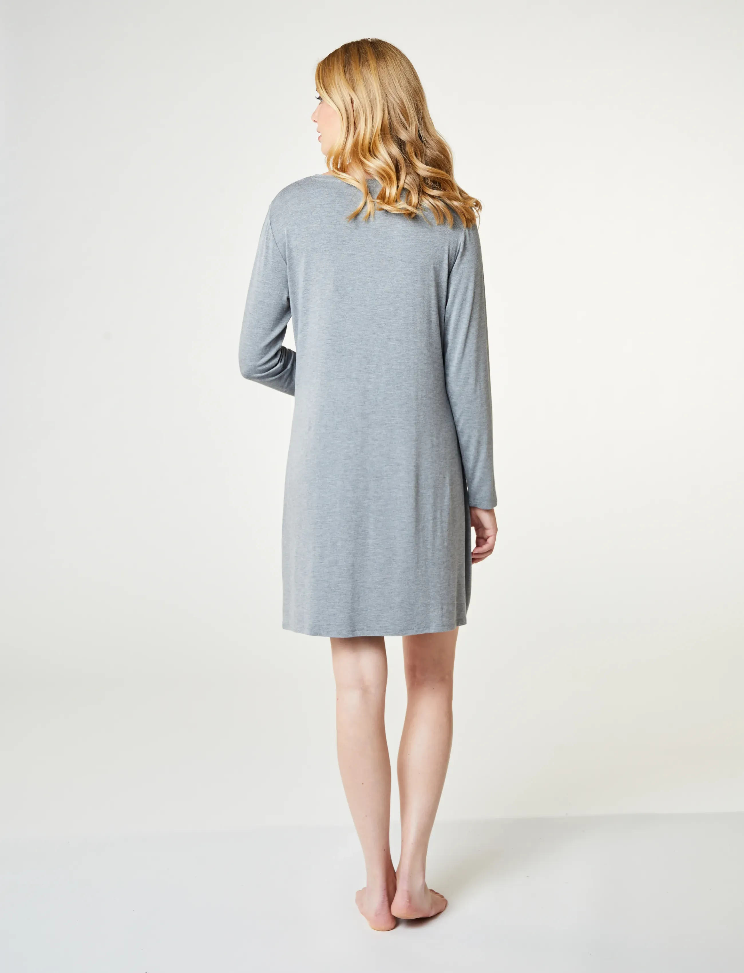 CCDK Copenhagen - Jacqueline Longsleeved Dress - Öösärgid - grey melange - 3