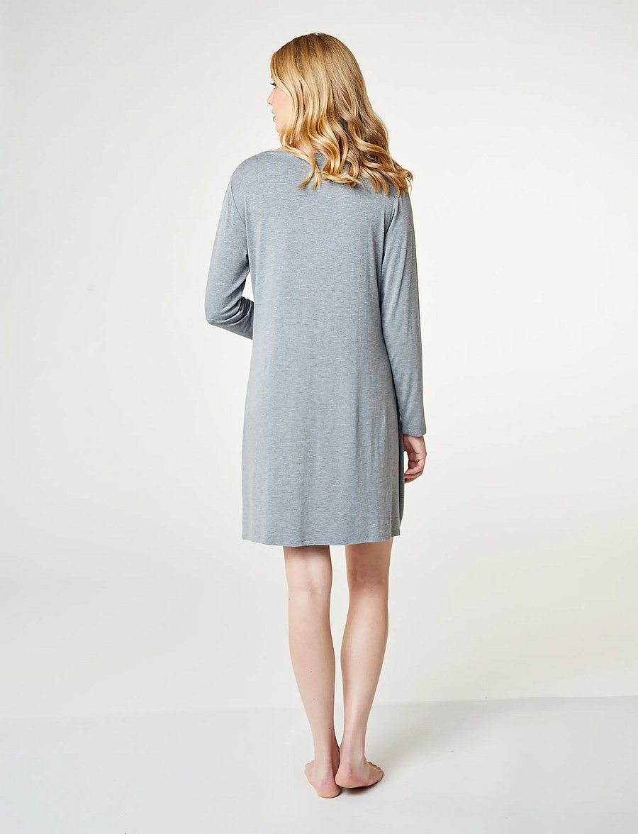 CCDK Copenhagen - Jacqueline Longsleeved Dress - nachthemden - grey melange - 3