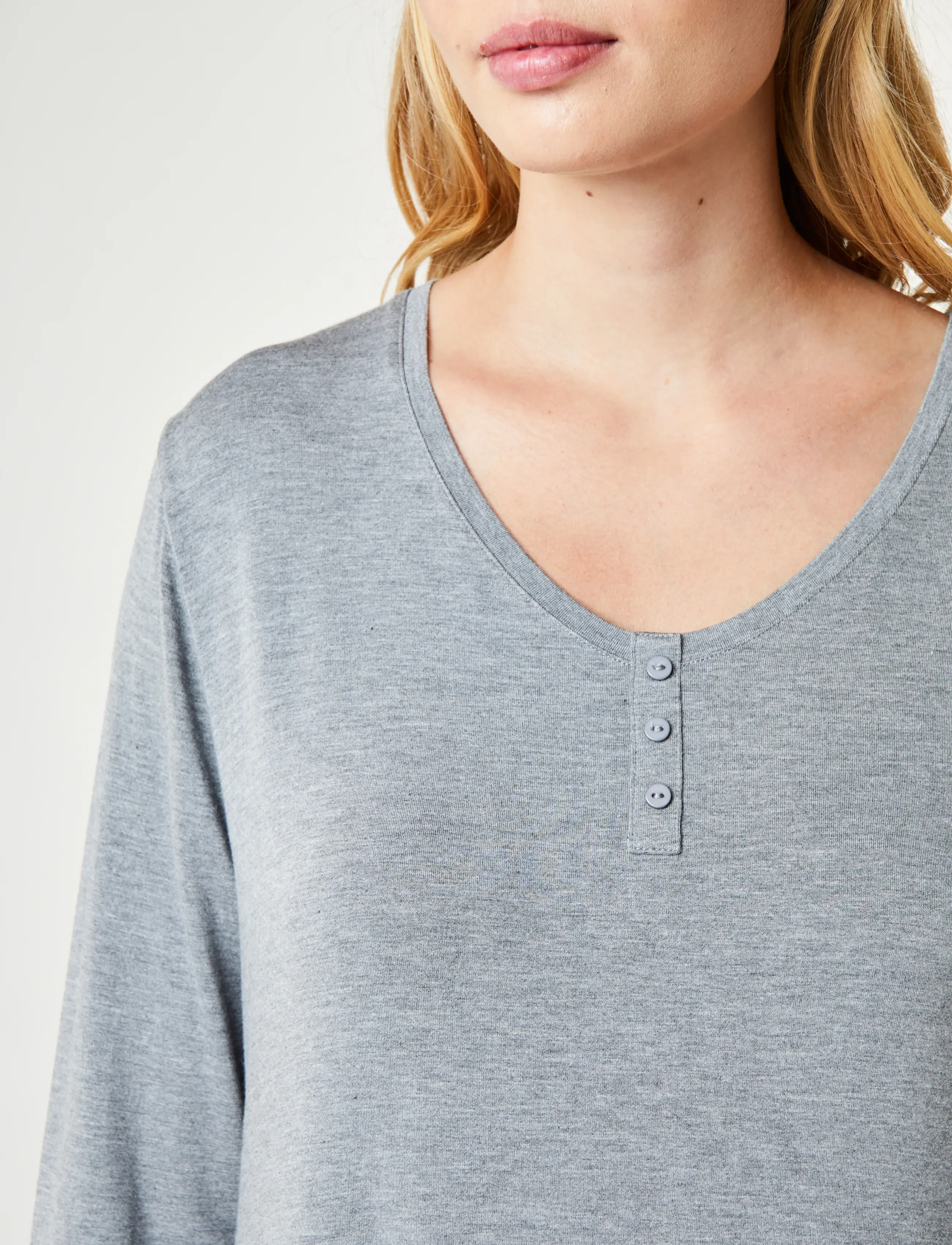 CCDK Copenhagen - Jacqueline Longsleeved Dress - Öösärgid - grey melange - 4