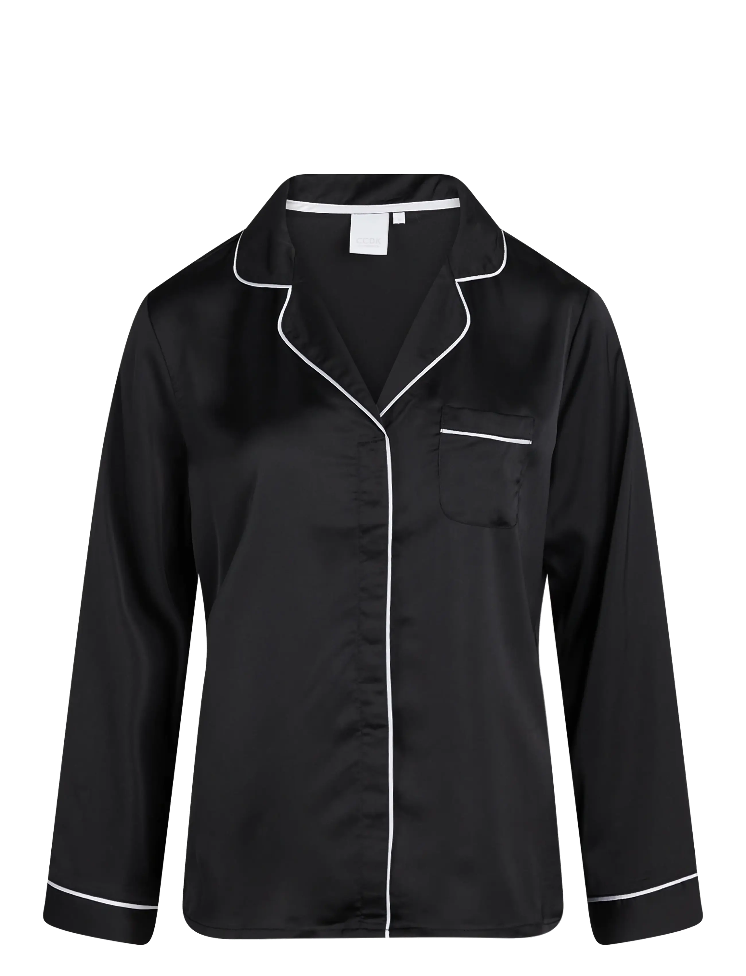 CCDK Copenhagen Josephine Pajamas Shirt - Nachtwäsche - BLACK / black